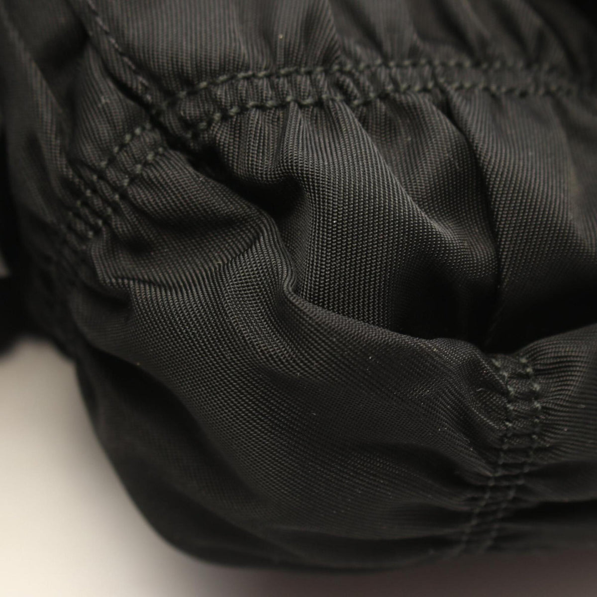 Prada Black Nylon Leather Handbag (Pre-Owned)