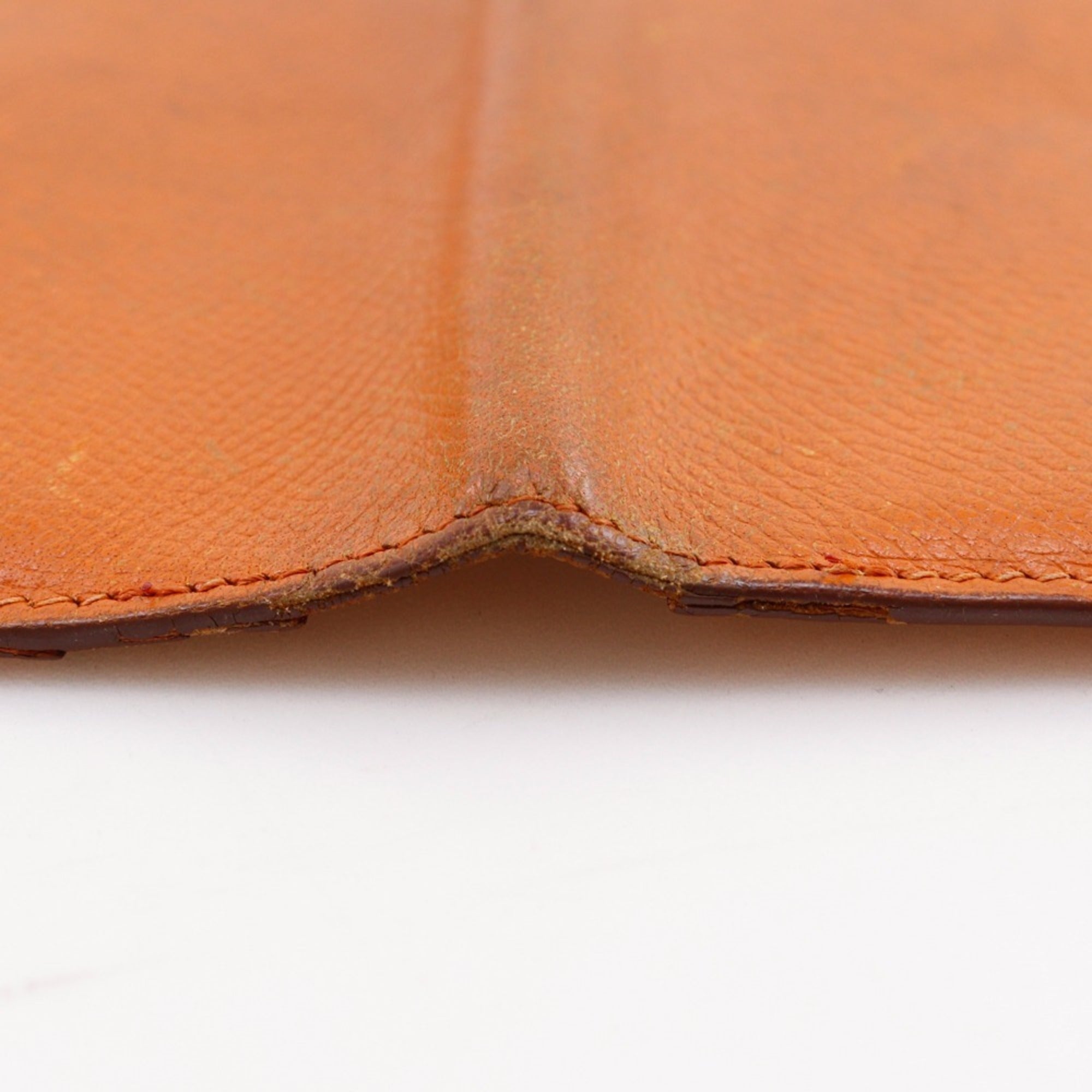 Hermes Orange Epsom Leather Long Wallet (Bi-Fold) (Pre-Owned)