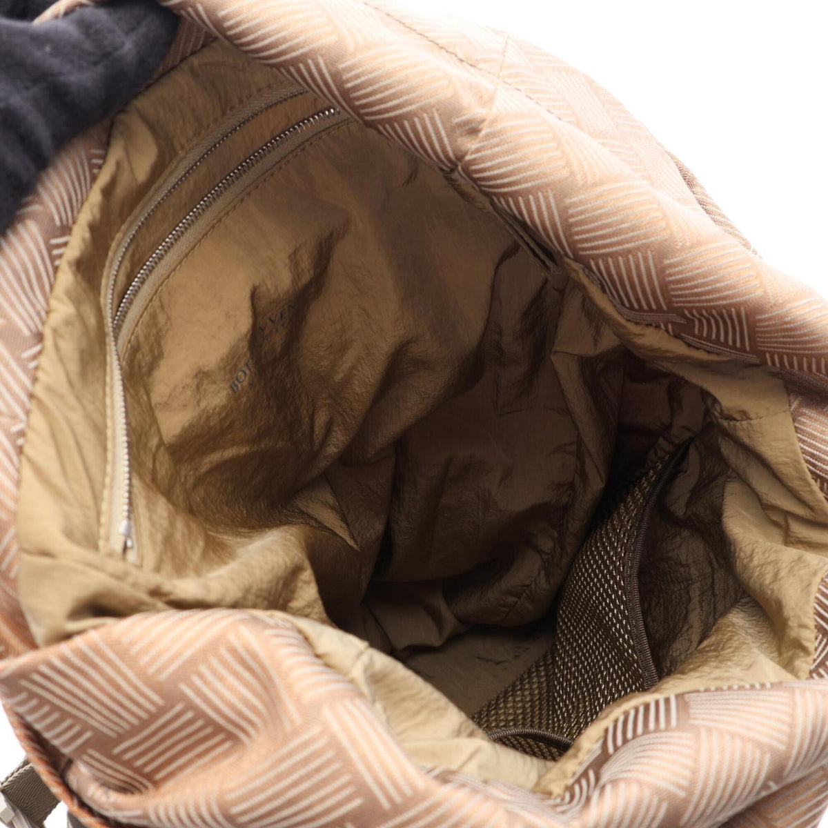 Bottega Veneta Brown Nylon Backpack (Pre-Owned)