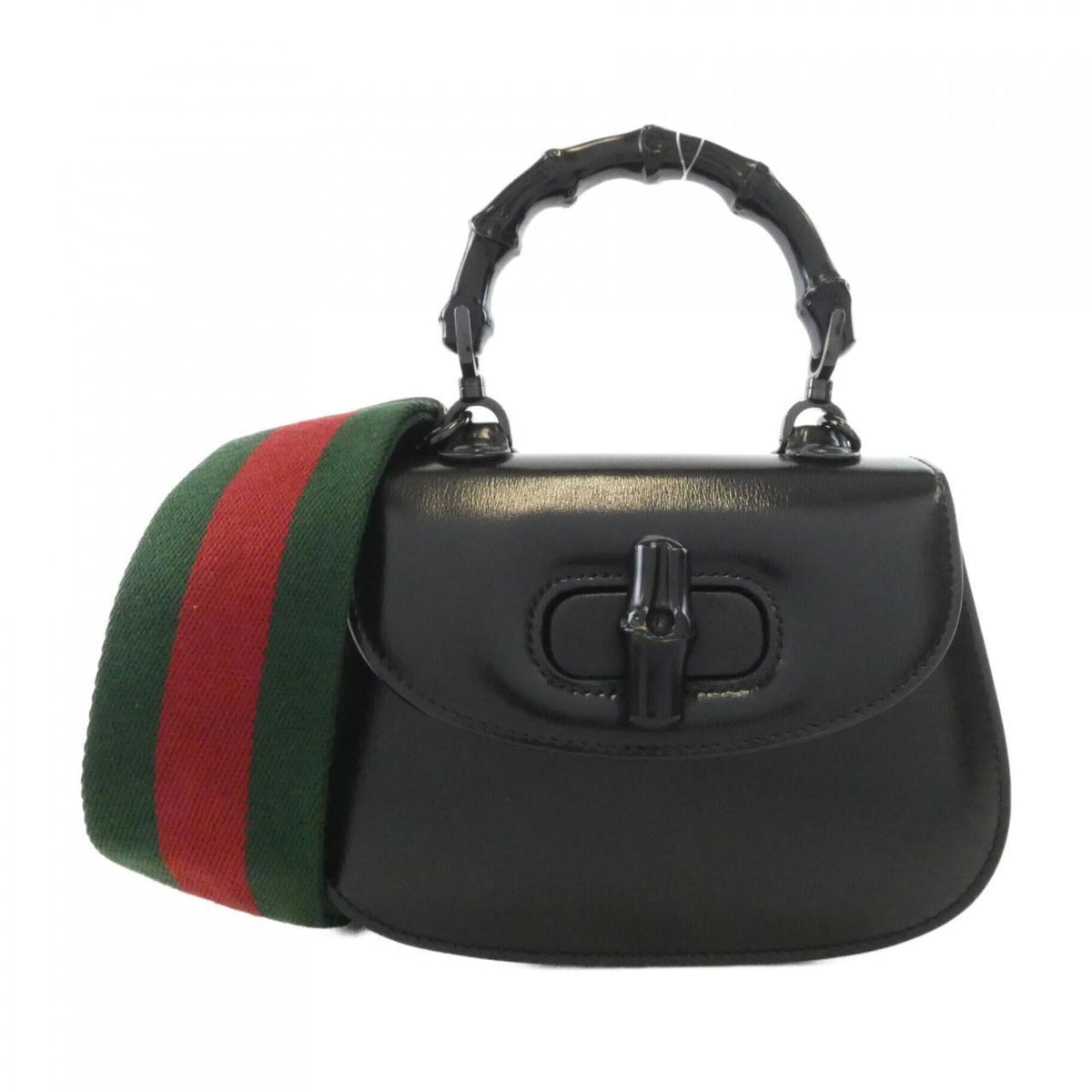 Gucci Black Leather Handbag (Pre-Owned)