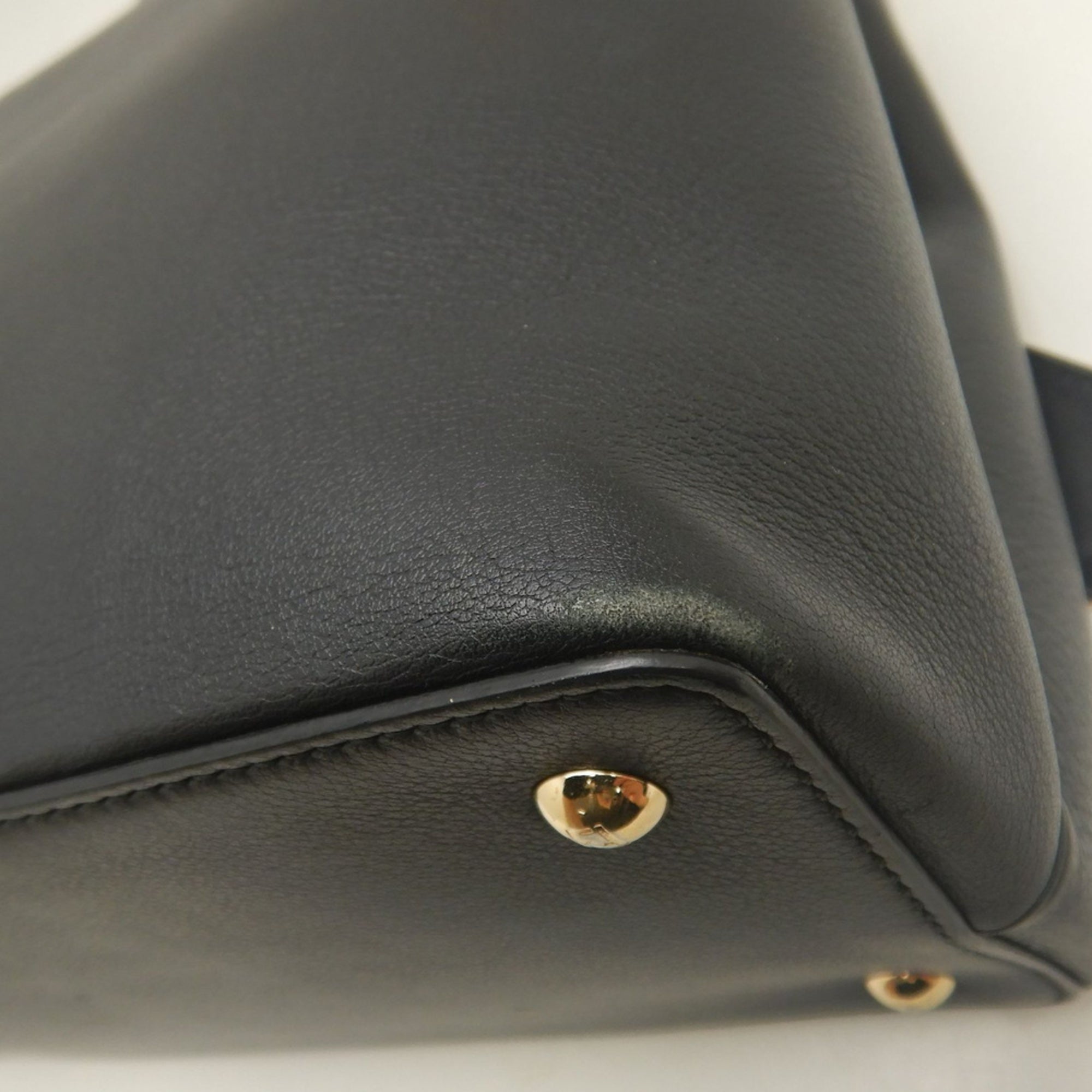 Fendi Black Leather Handbag (Pre-Owned)