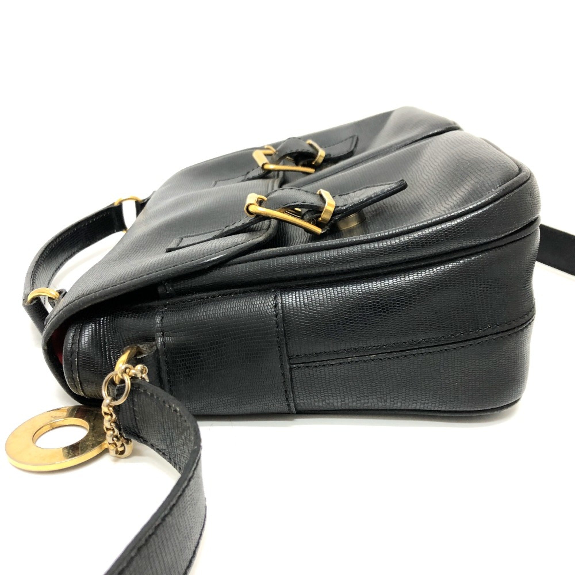 Celine Black Leather Shoulder Bag (Pre-Owned)