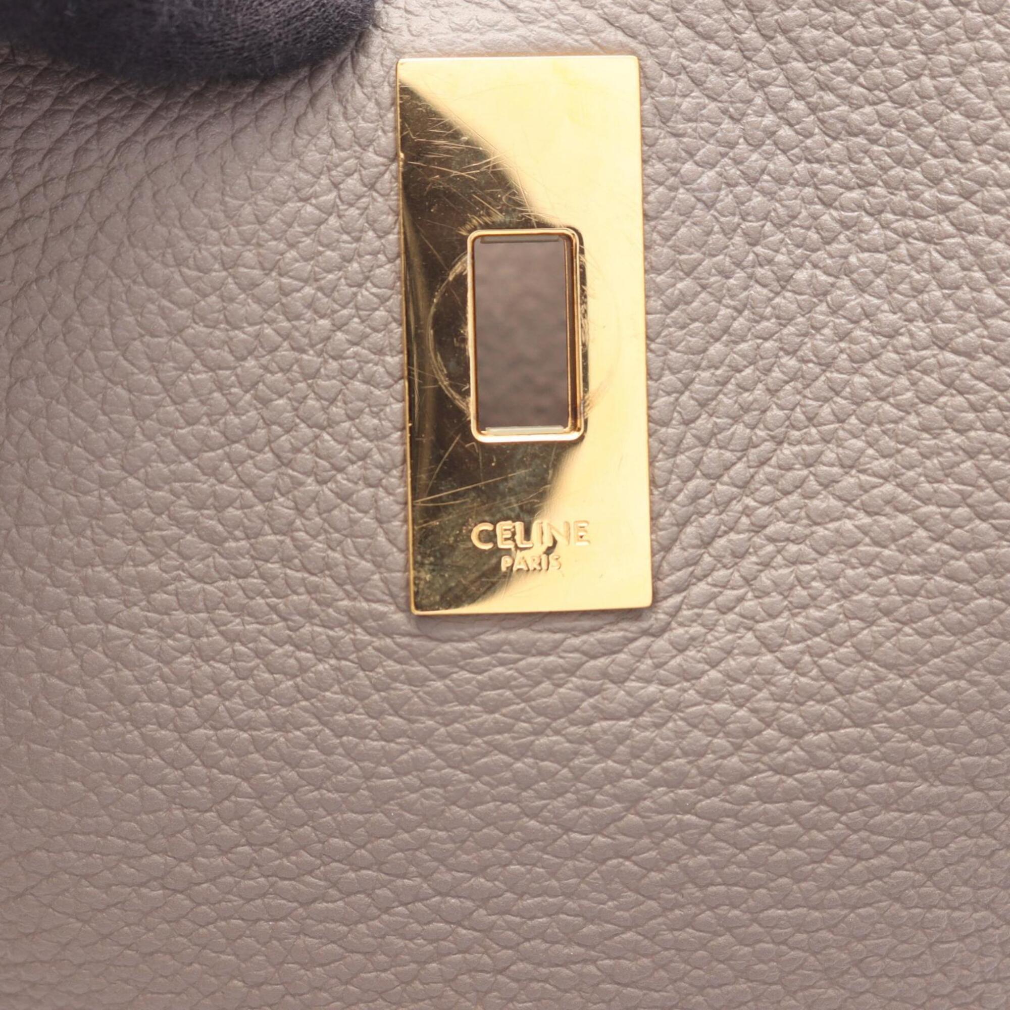 Celine Beige Leather Handbag Pouch (Pre-Owned)