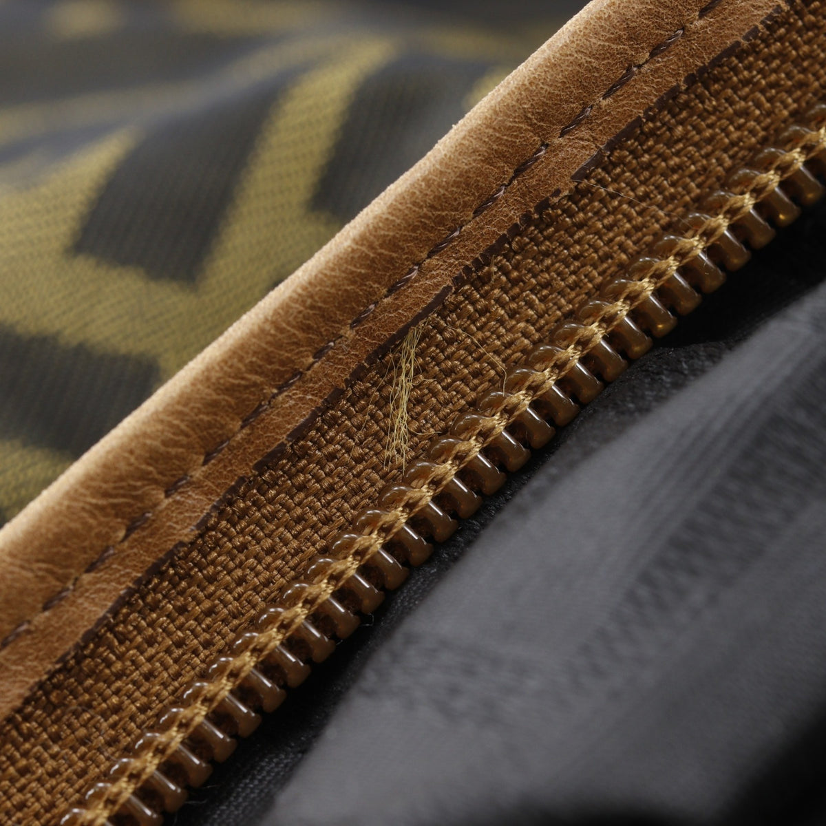 Fendi Zucca Brown Nylon Canvas Boston Bag (Pre-Owned)