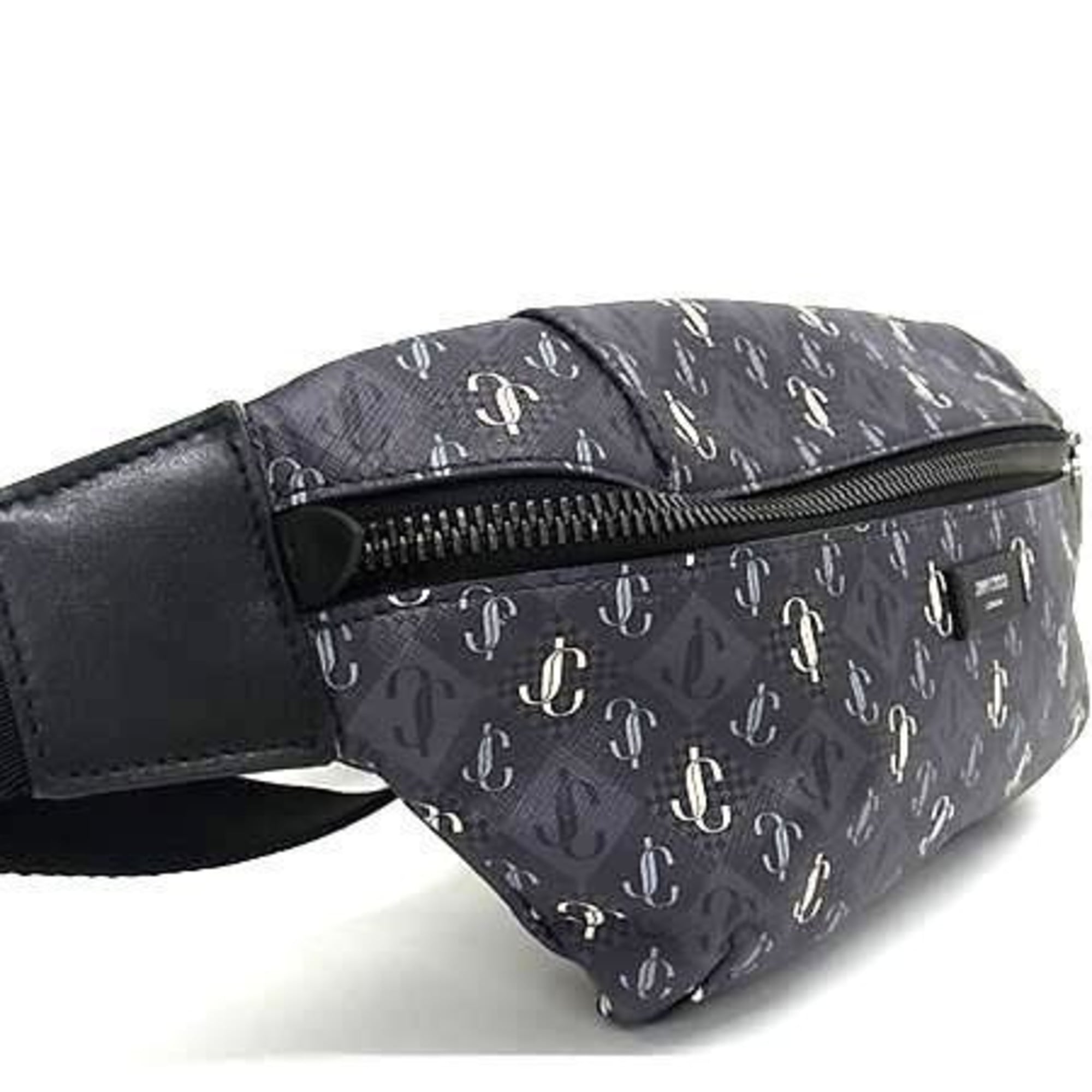 Jimmy Choo Gray Pvc Fanny Pack Sling Bag (Pre-Owned)