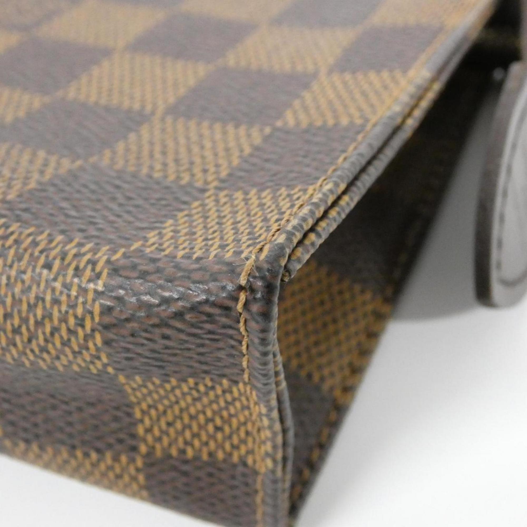 Louis Vuitton Brown Coated Canvas Handbag Pouch (Pre-Owned)