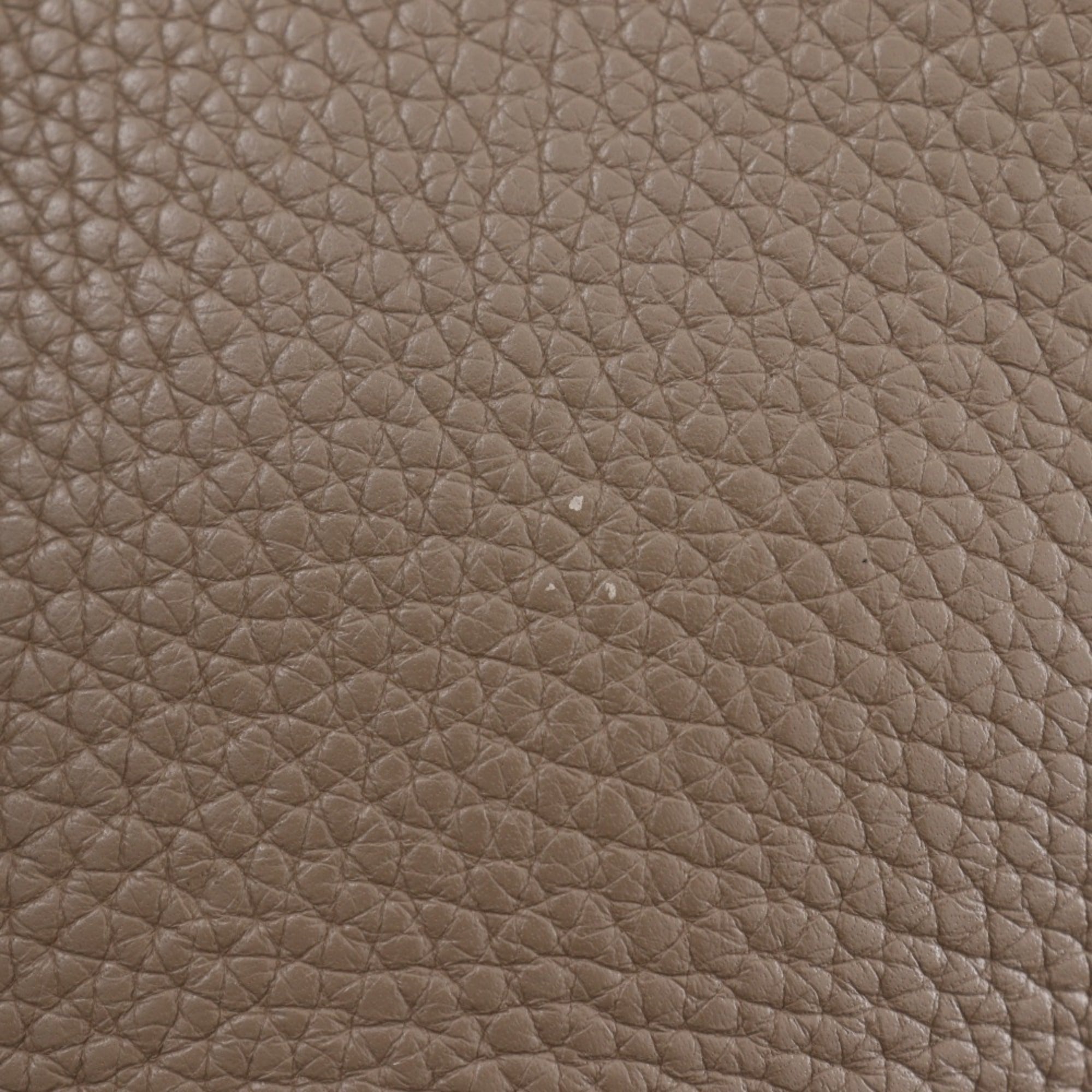 Hermes Brown Etoupe Gray Taurillon Clemence Leather Handbag (Pre-Owned)