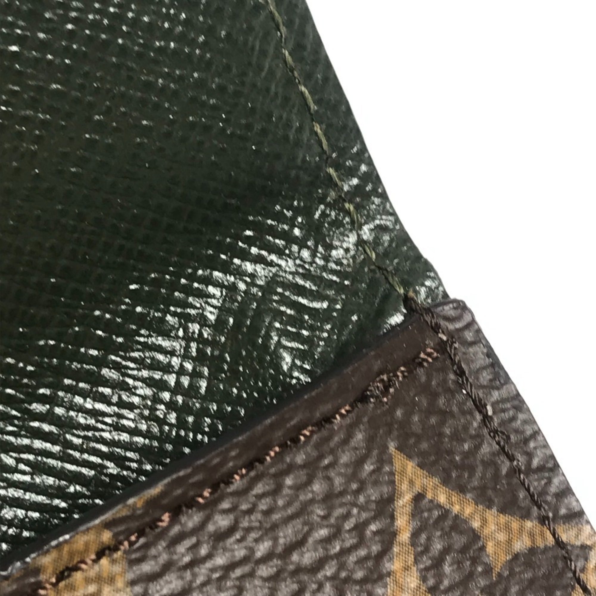 Louis Vuitton Brown Khaki Monogram Monogram Coin Purse/Coin Case (Pre-Owned)