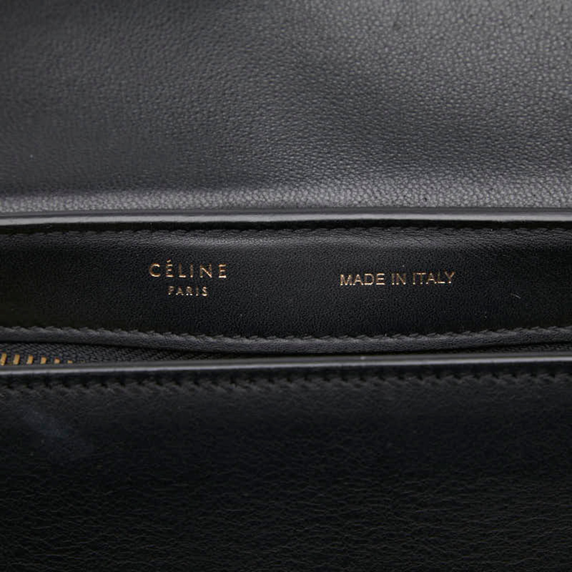 Celine Black Multi-Color Leather Suede Handbag Shoulder Bag (Pre-Owned)