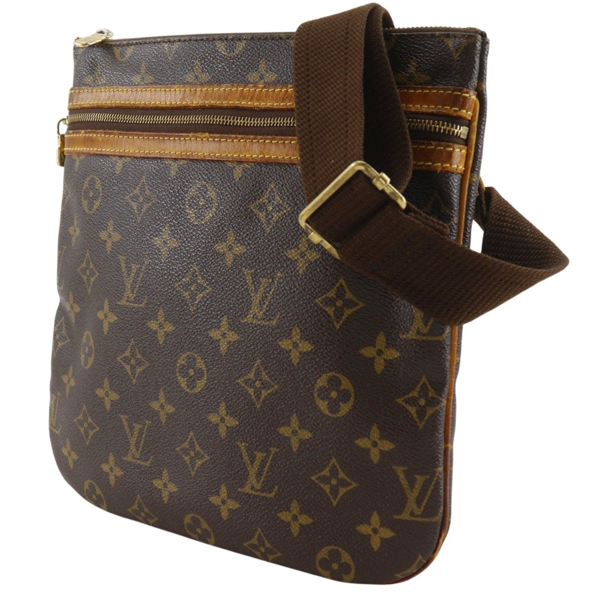 Louis Vuitton Brown Monogram Monogram Pochette Shoulder Bag (Pre-Owned)