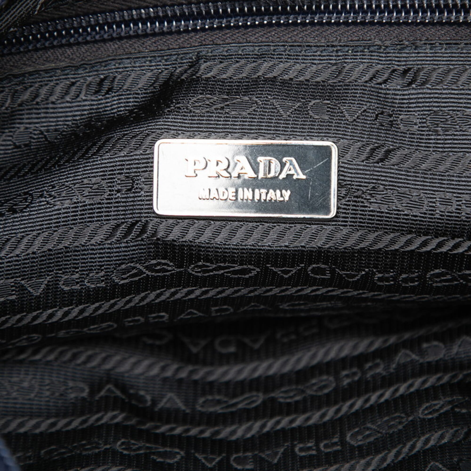 Prada Navy Nylon Shoulder Bag (Pre-Owned)