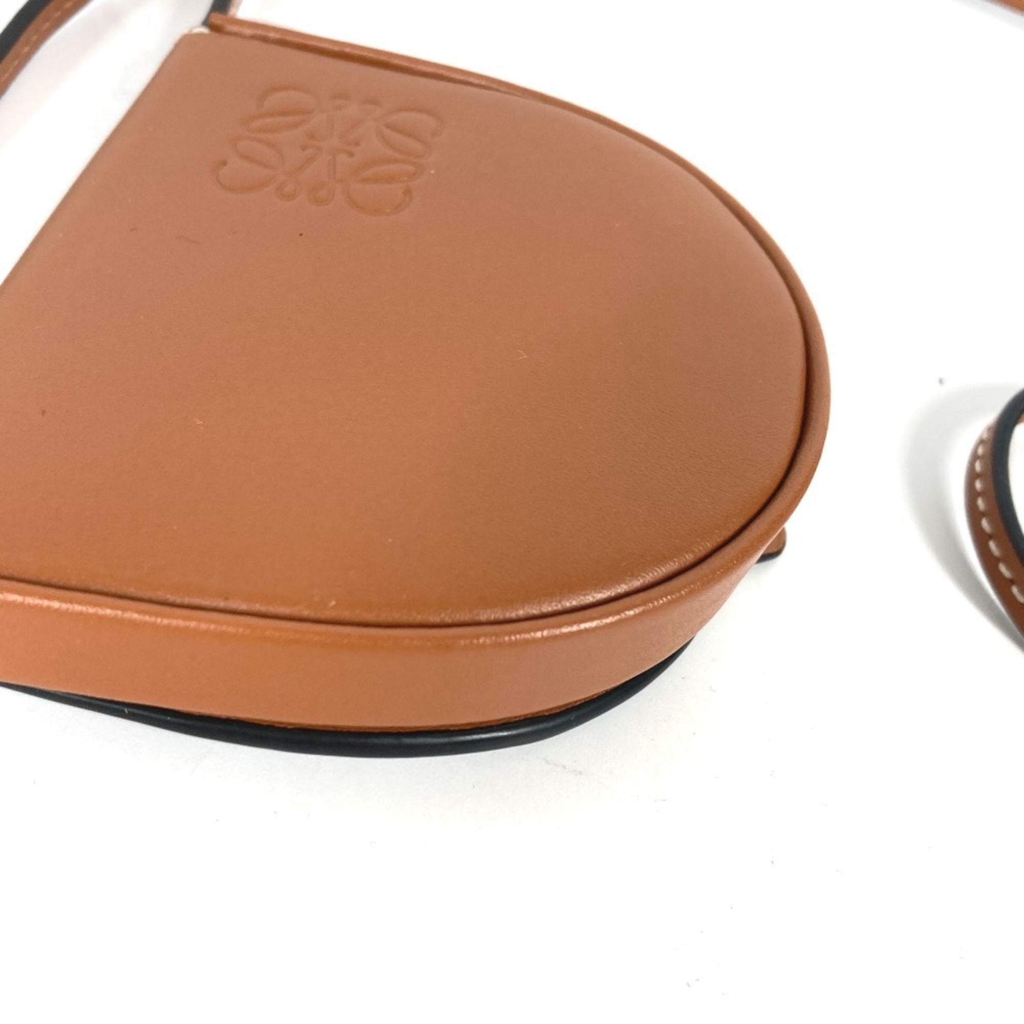 Loewe Brown Leather Coin Purse/Coin Case (Pre-Owned)
