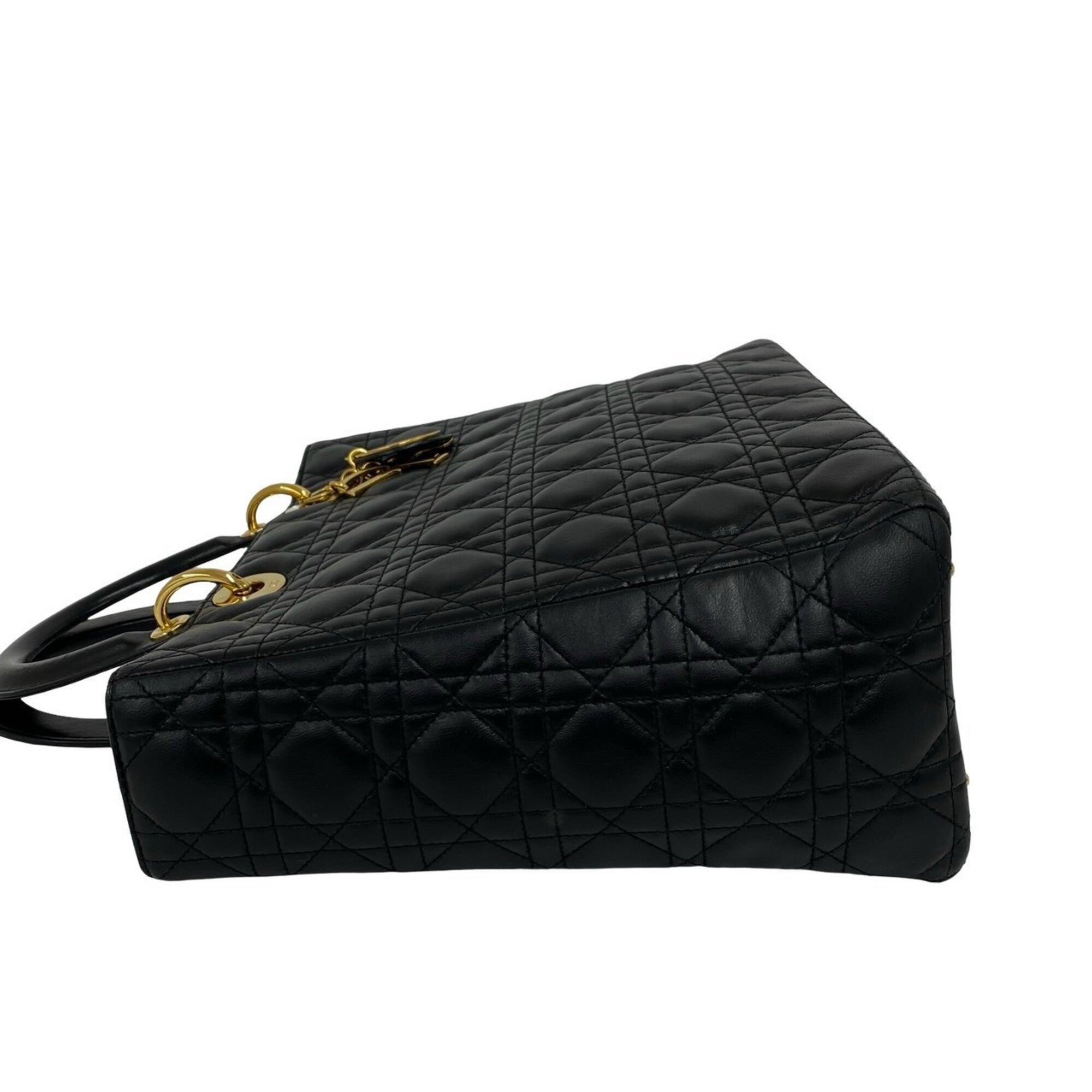 Christian Dior Black Leather Handbag (Pre-Owned)