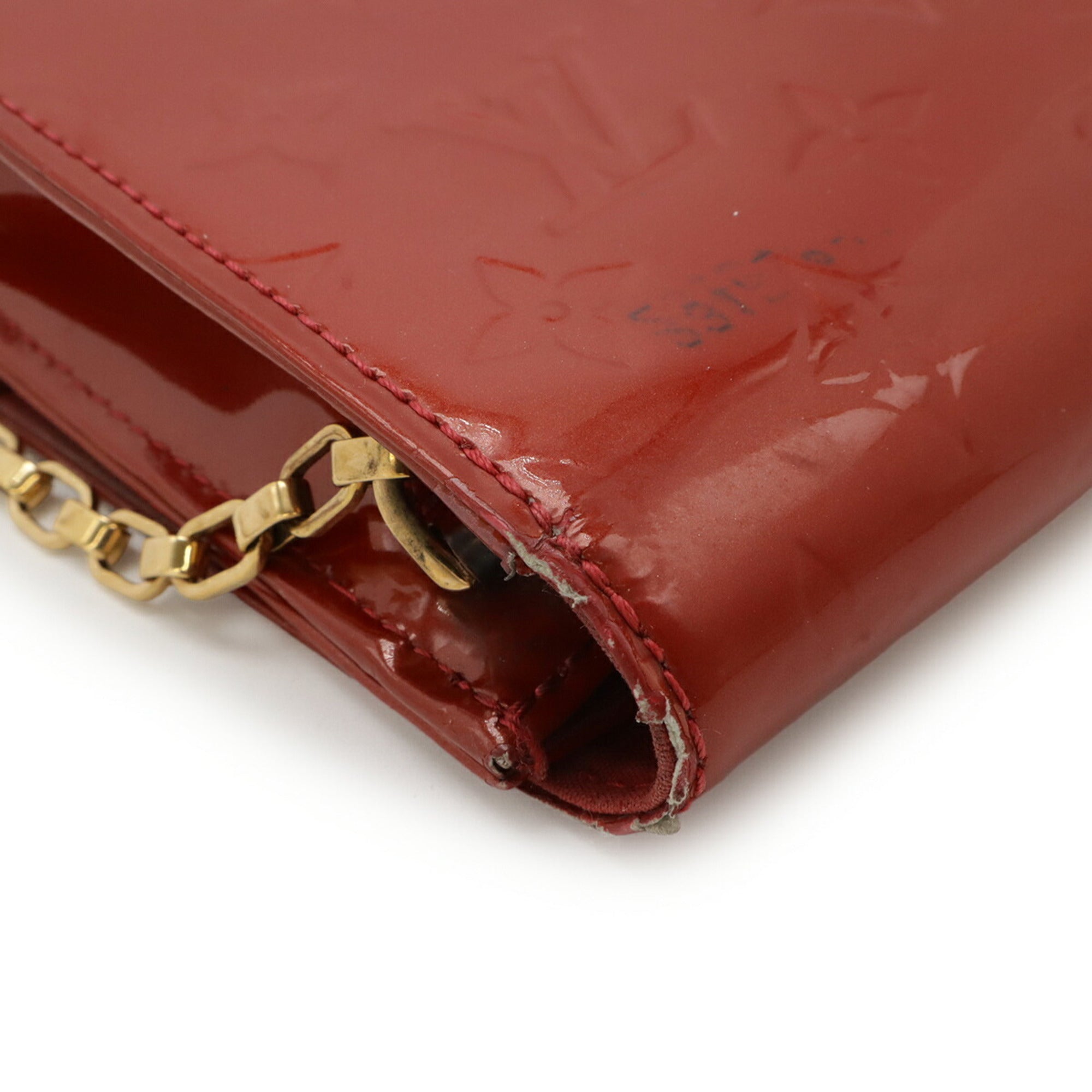 Louis Vuitton Red Color Clutch Bag Shoulder Bag (Pre-Owned)