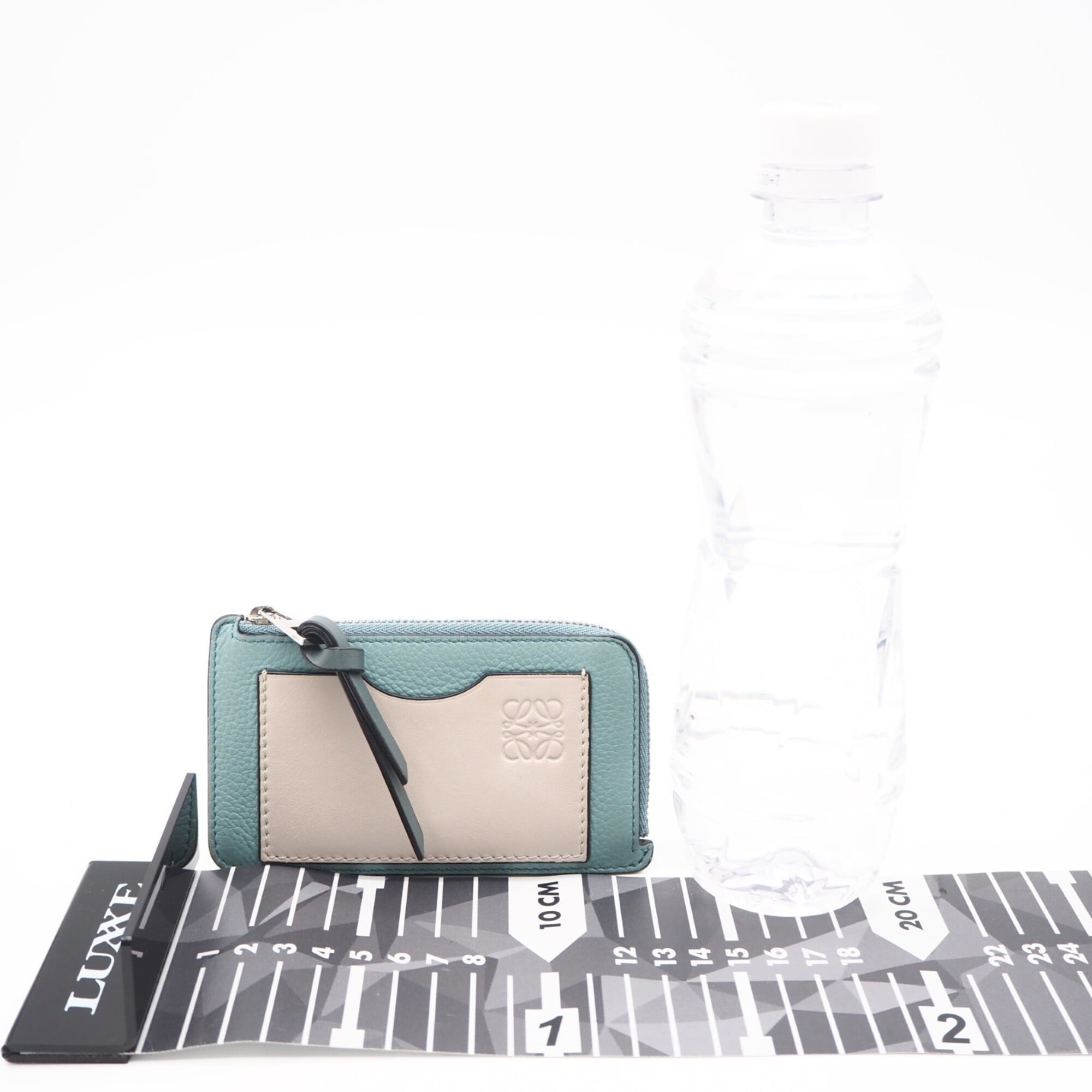 Loewe Blue Gray Leather Coin Purse/Coin Case (Pre-Owned)
