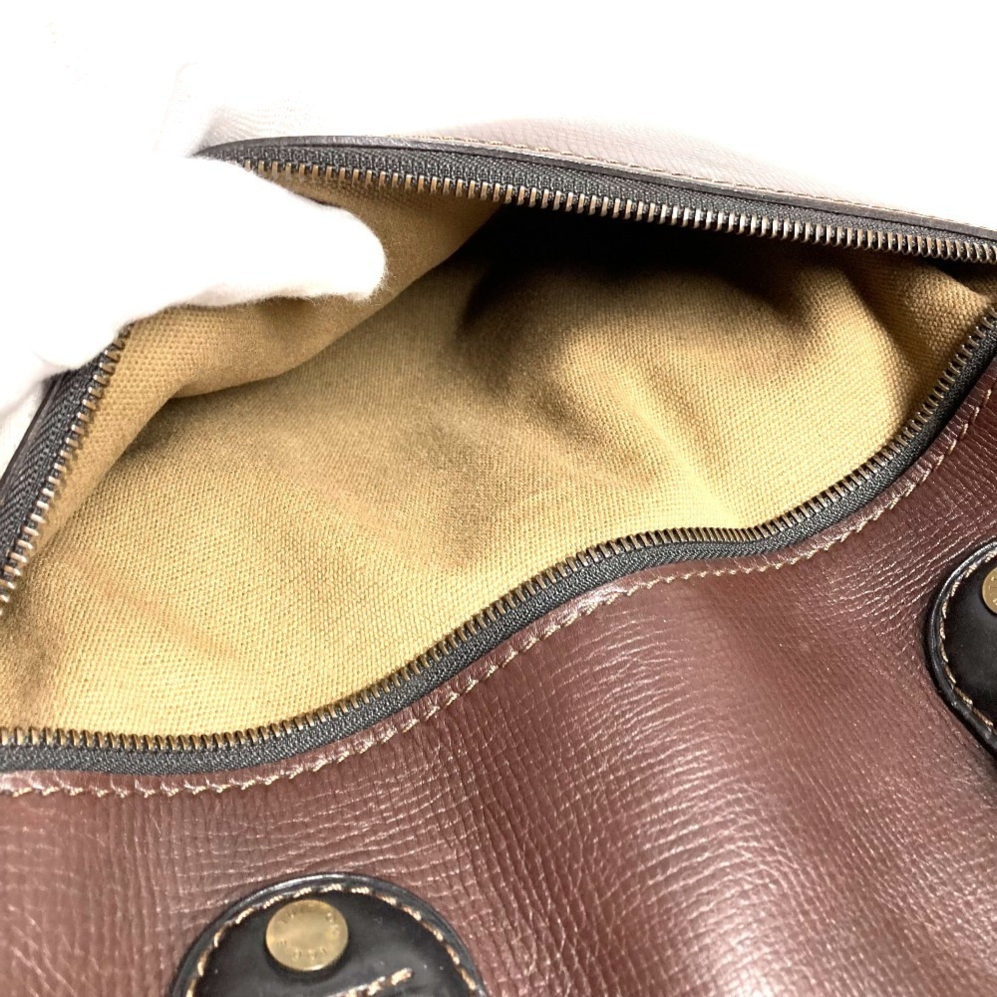 Louis Vuitton Brown Galle Utah Leather Leather Briefcase Handbag Tote Bag (Pre-Owned)