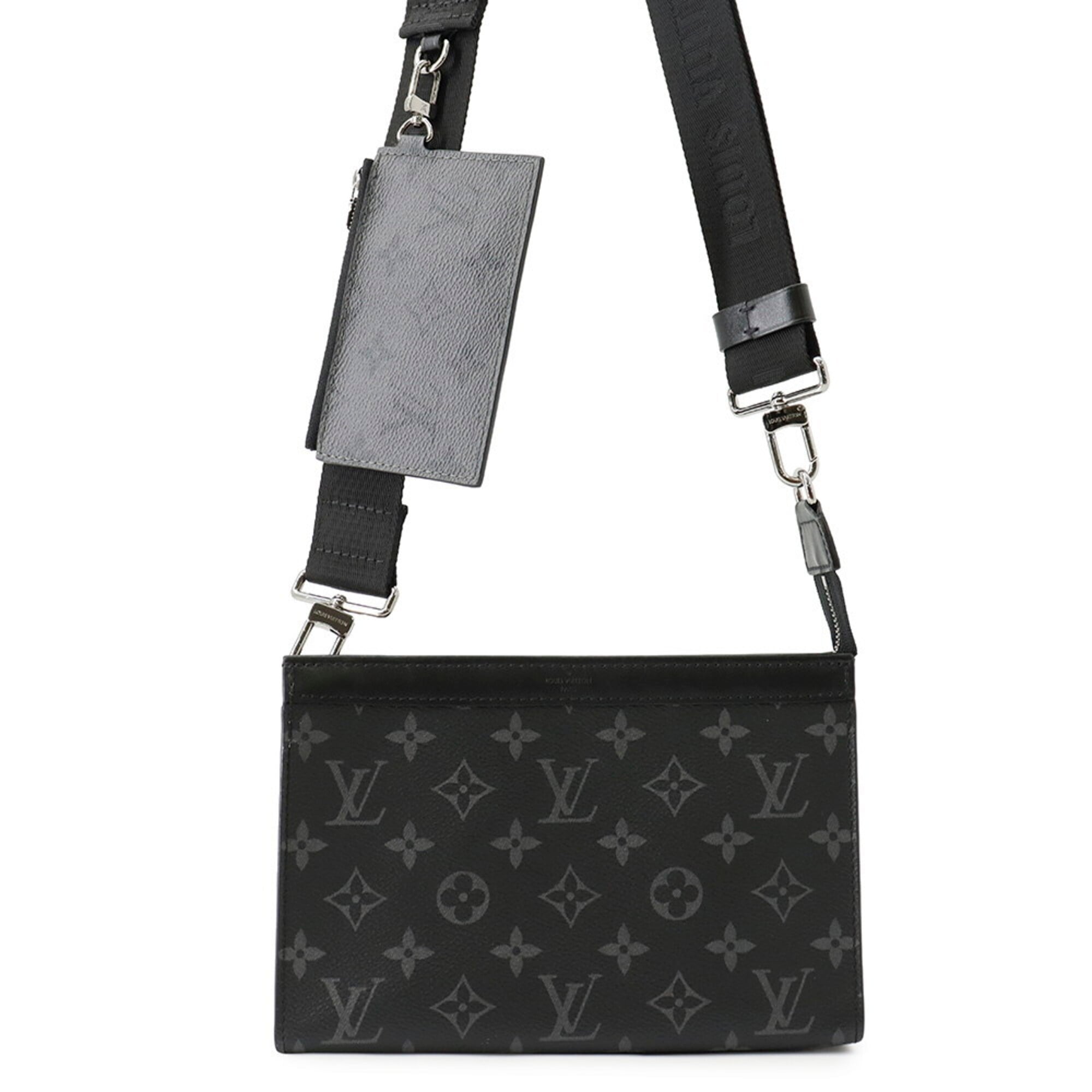 Louis Vuitton Monogram Eclipse Black Noir Monogram Eclipse Shoulder Bag (Pre-Owned)