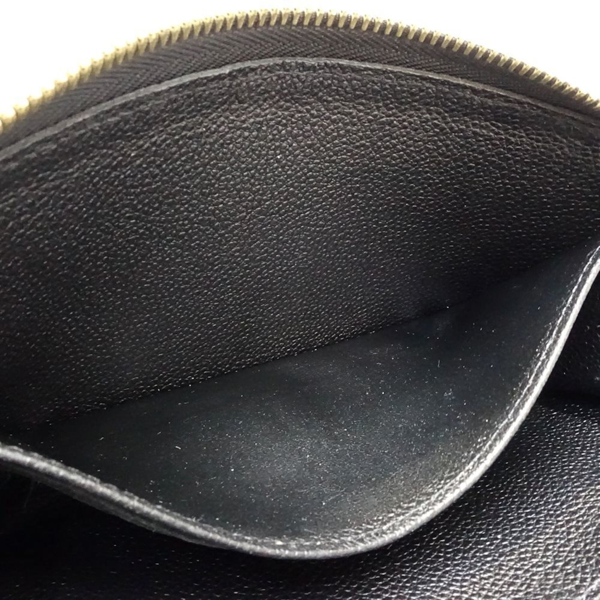 Louis Vuitton Monogram Empreinte Beige Noir Leather Long Wallet (Bi-Fold) (Pre-Owned)