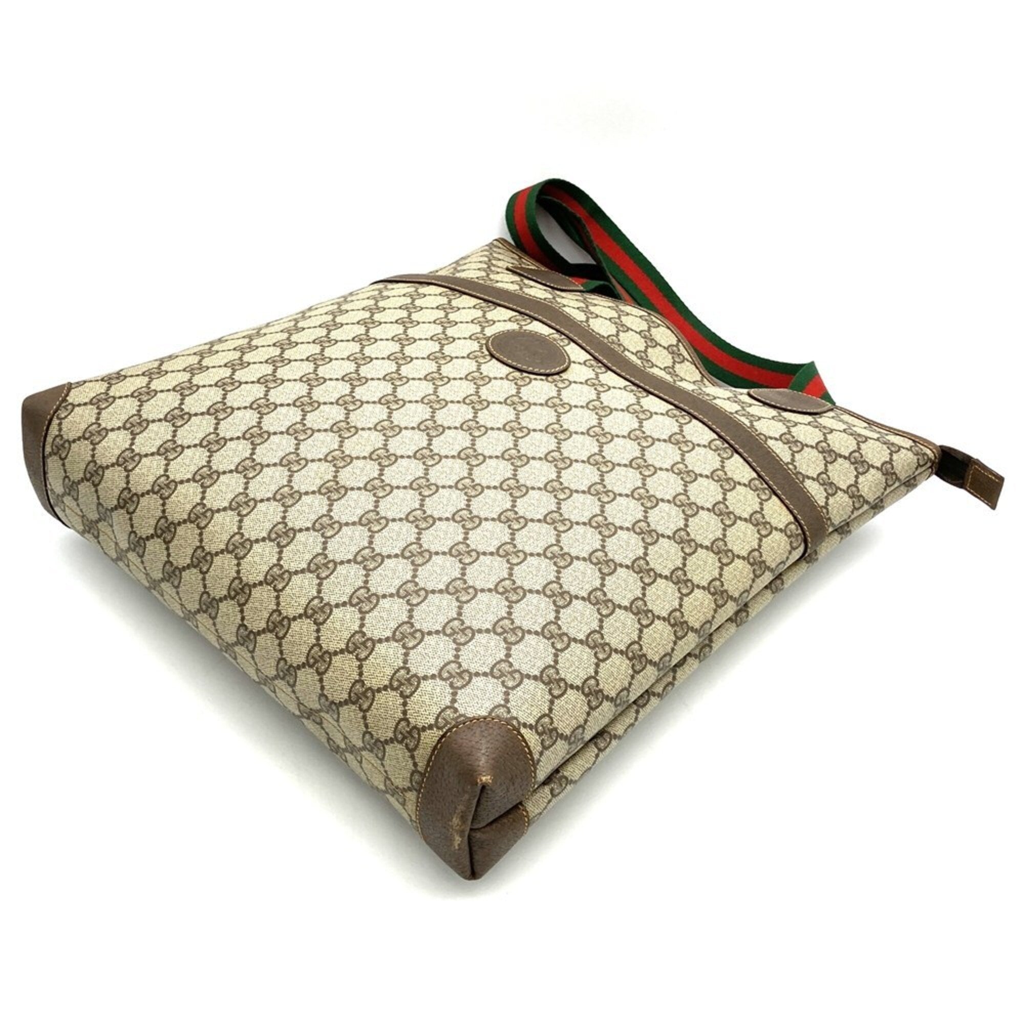 Gucci Brown Gg Supreme Tote Bag (Pre-Owned)