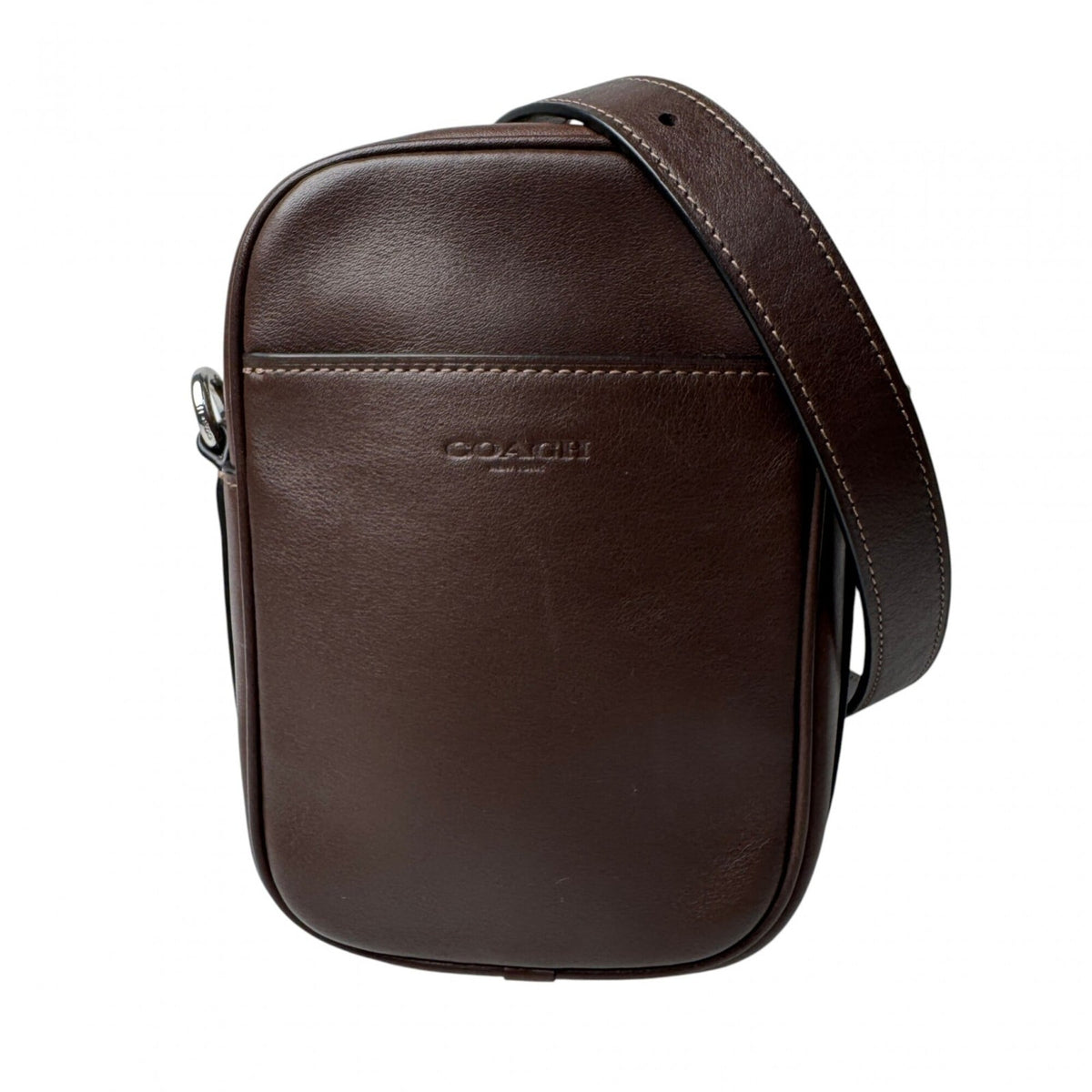 Coach Dark Brown Leather Shoulder Bag (Pre-Owned)