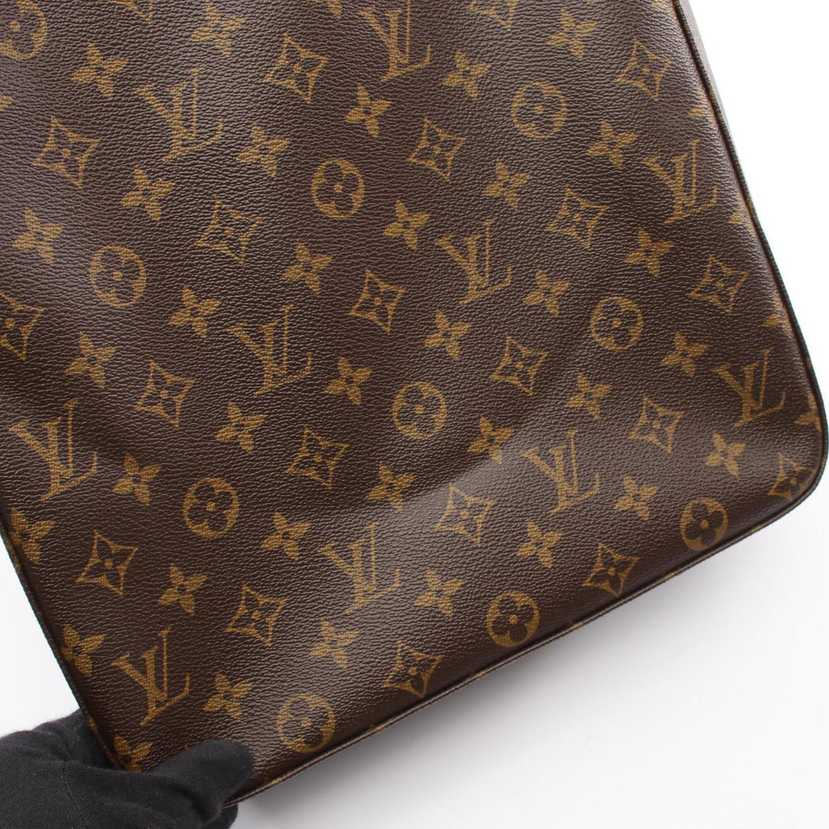 Louis Vuitton Brown Pvc Leather Handbag Shoulder Bag (Pre-Owned)