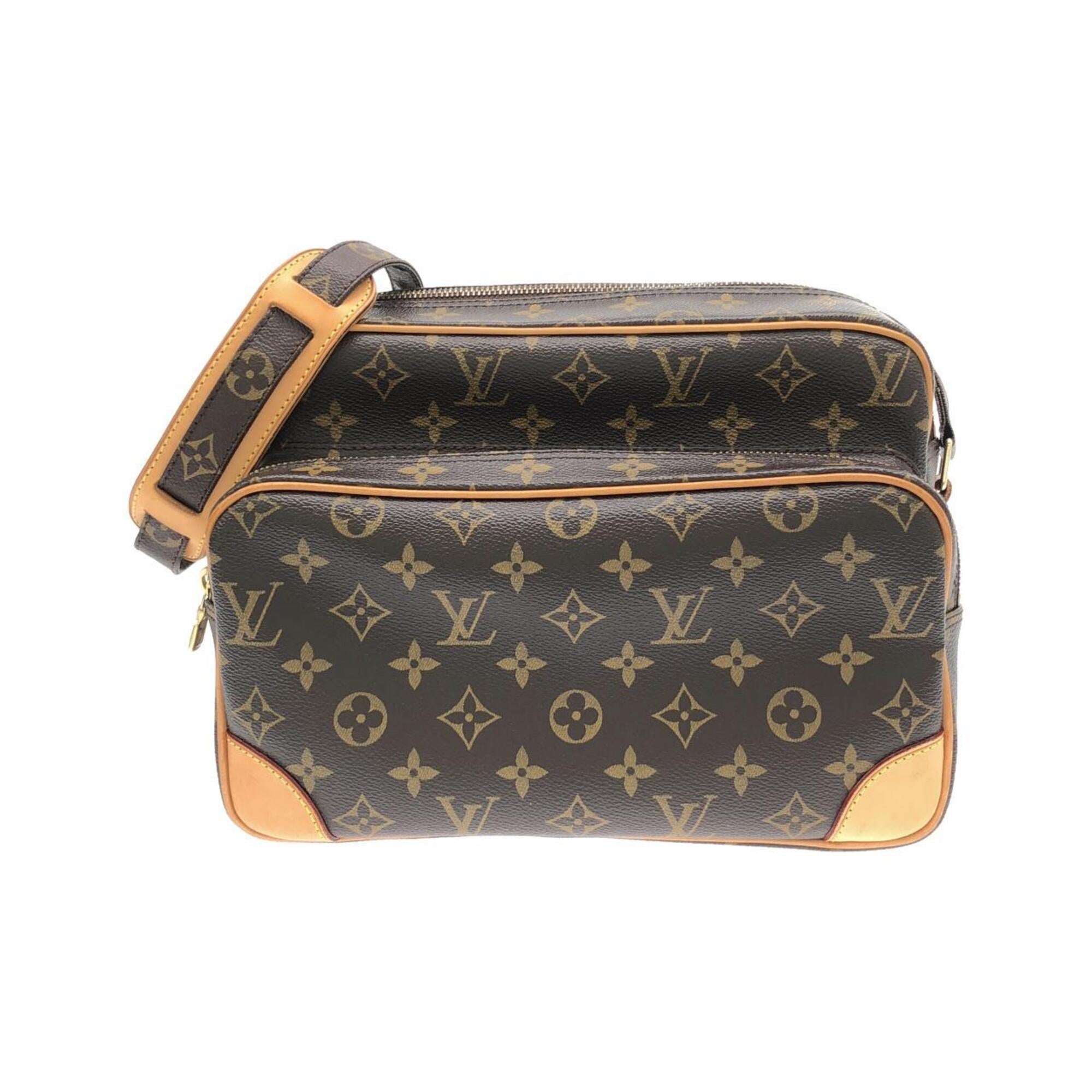 Louis Vuitton Brown Coated Canvas Shoulder Bag (Pre-Owned)