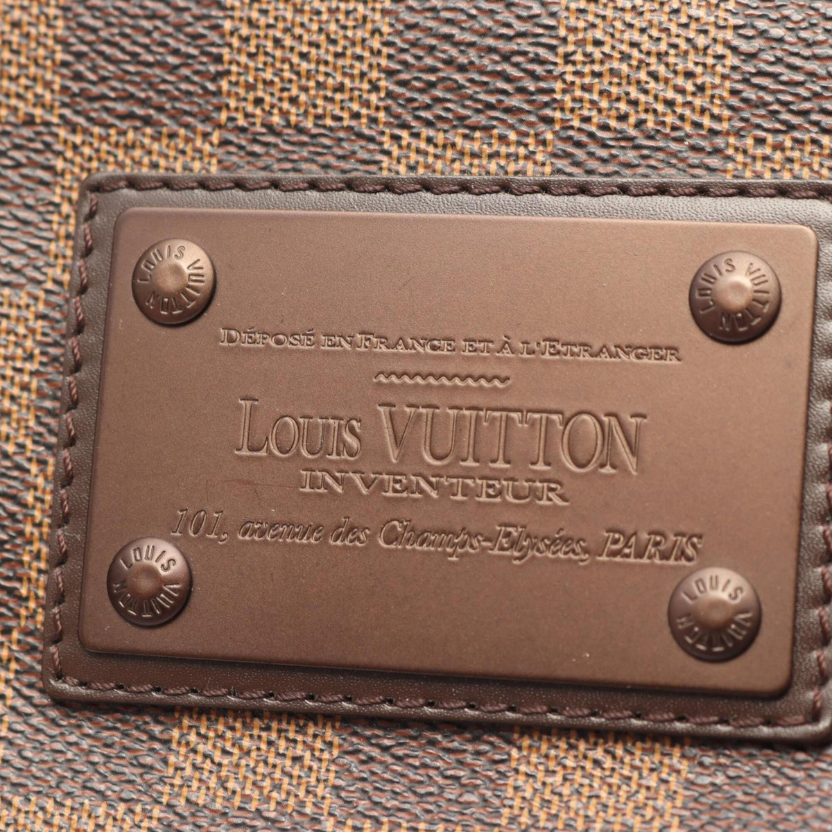 Louis Vuitton Brown Damier Canvas Coated Canvas Damier Canvas Leather Handbag Shoulder Bag (Pre-Owned)