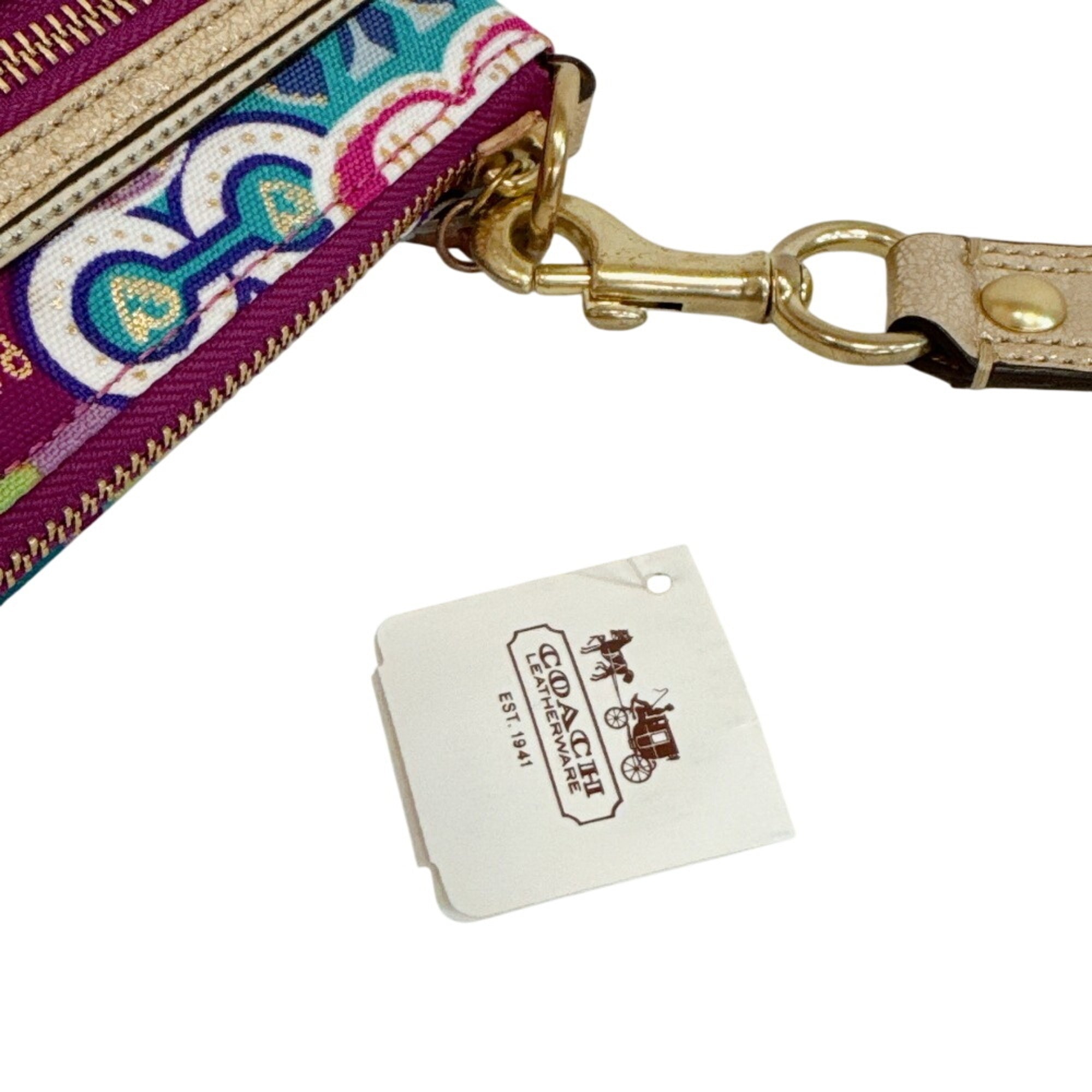 Coach Multi-Color Canvas Pochette Pouch Shoulder Bag (Pre-Owned)