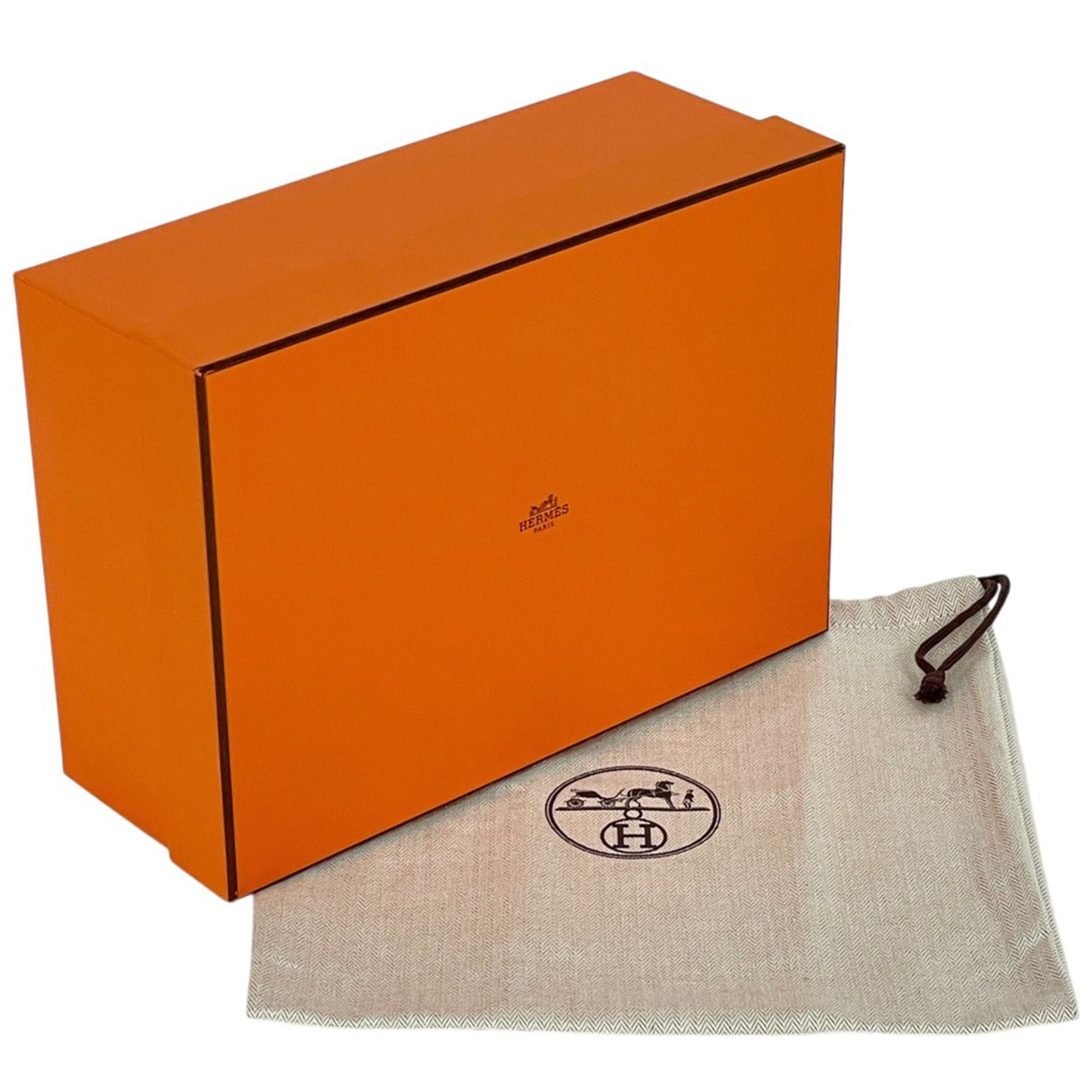 Hermes Gray Canvas Shoulder Bag (Pre-Owned)