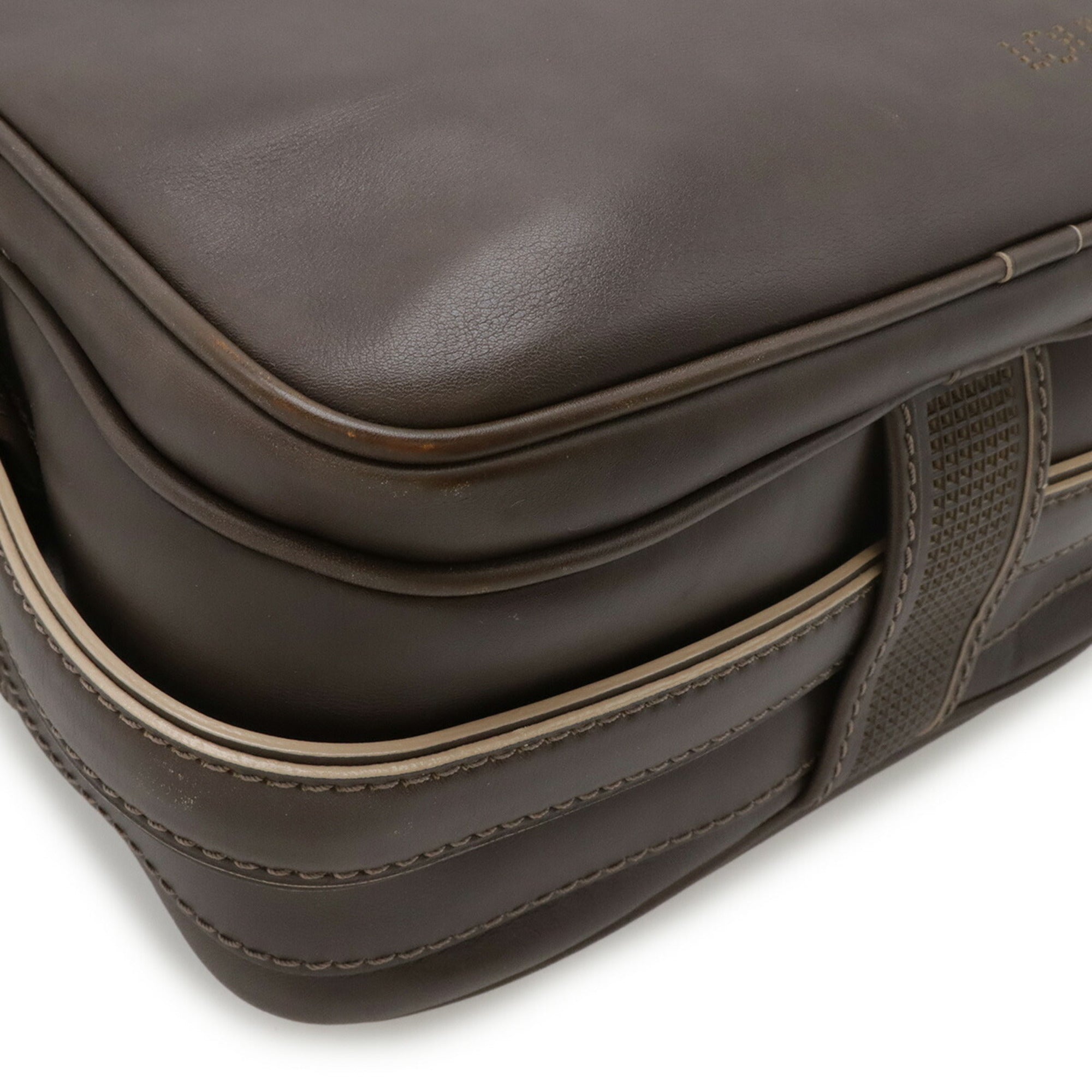 Louis Vuitton Brown Leather Shoulder Bag (Pre-Owned)