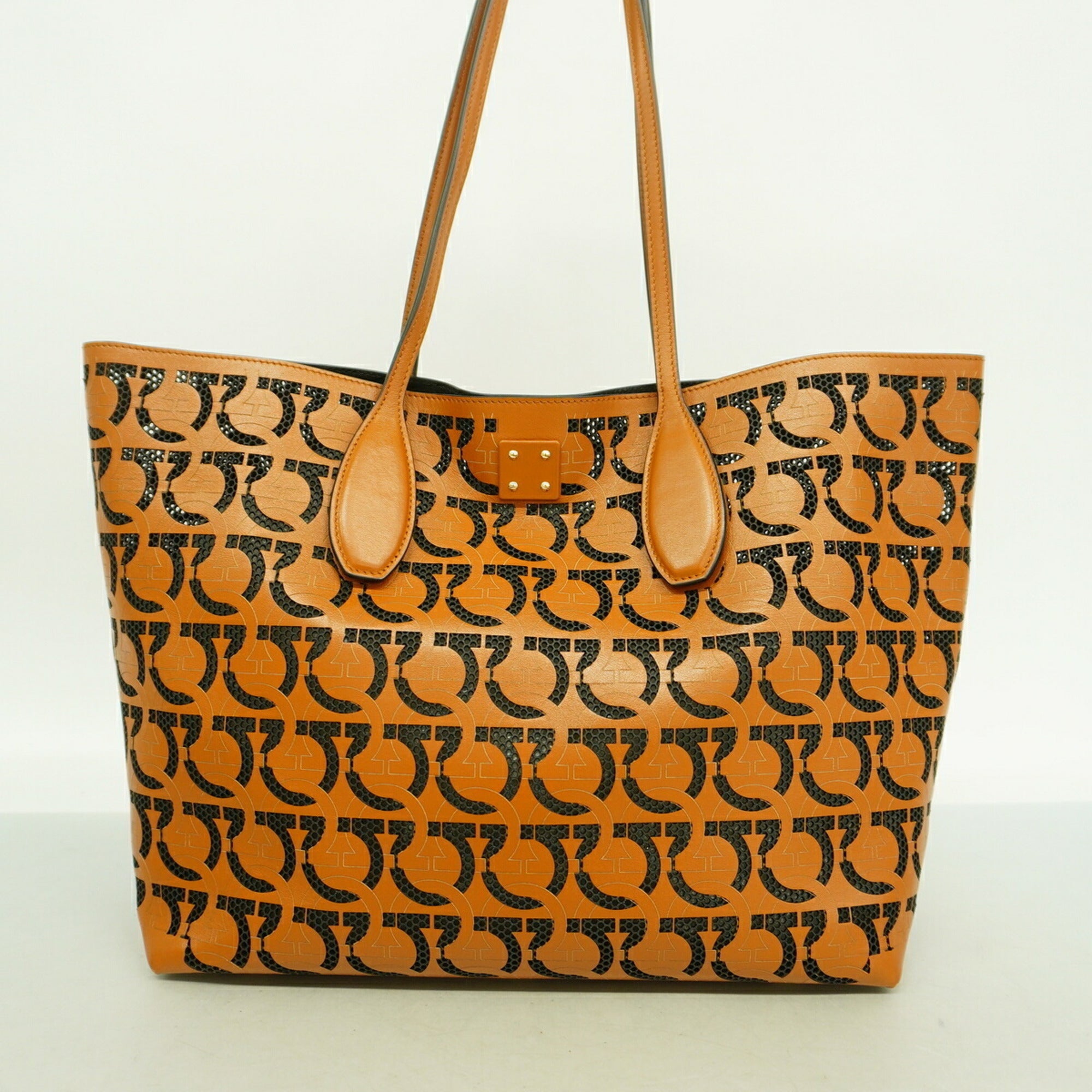 Salvatore Ferragamo Brown Leather Tote Bag (Pre-Owned)