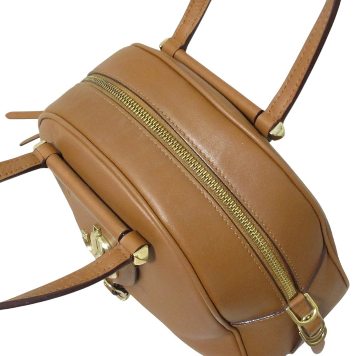 Jimmy Choo Brown Leather Handbag Shoulder Bag (Pre-Owned)
