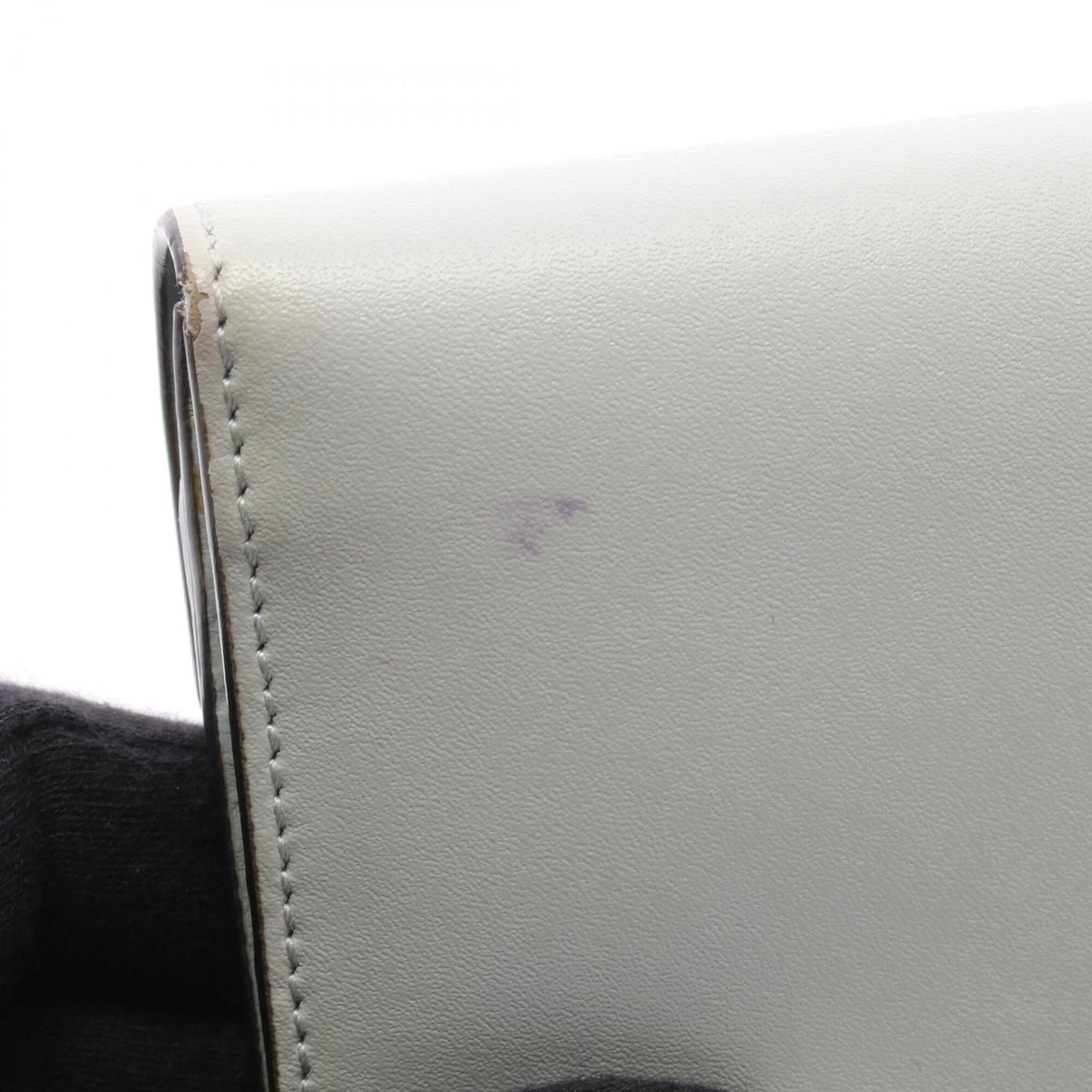 Fendi Gray Leather Long Wallet (Bi-Fold) (Pre-Owned)