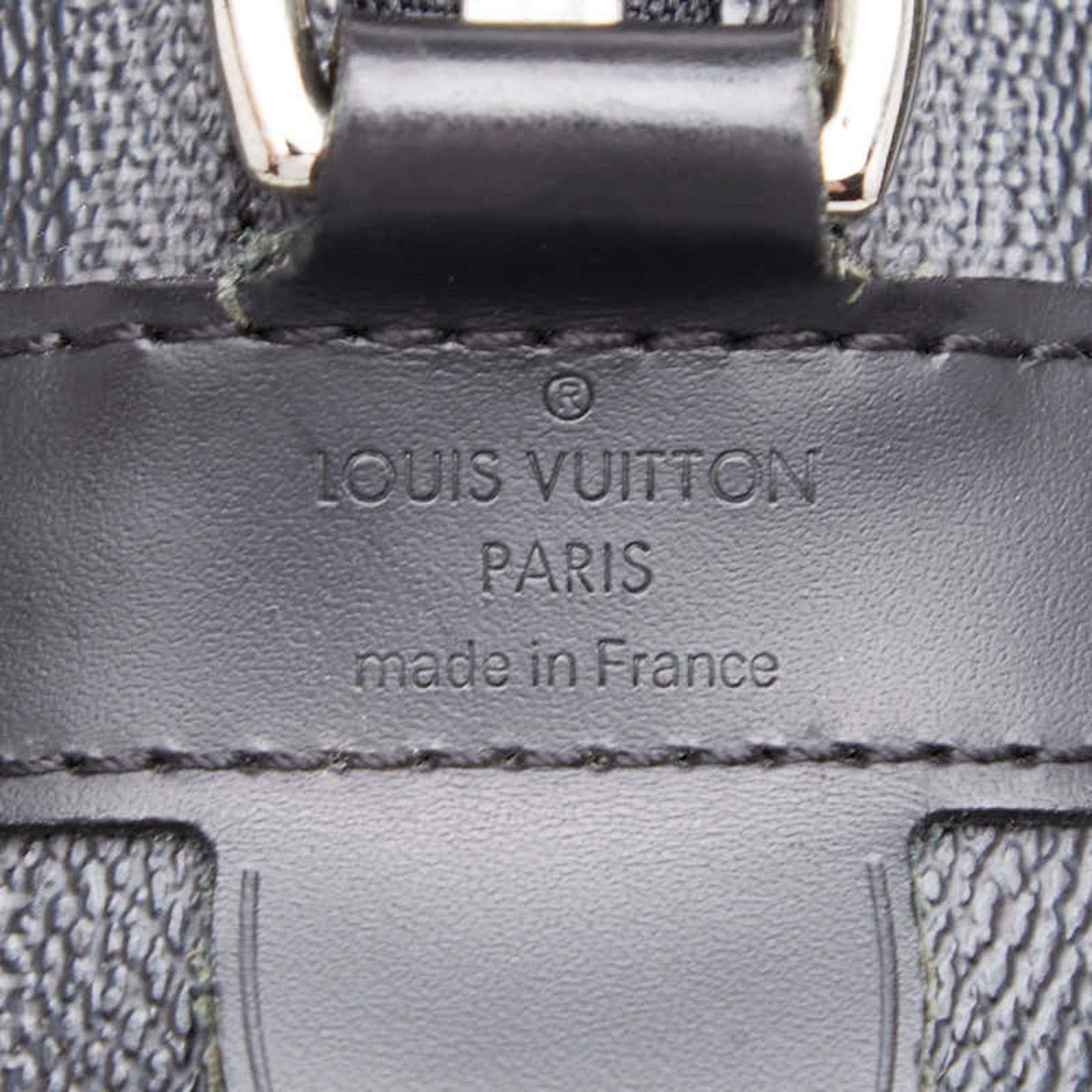Louis Vuitton Black Gray Pvc Leather Briefcase (Pre-Owned)
