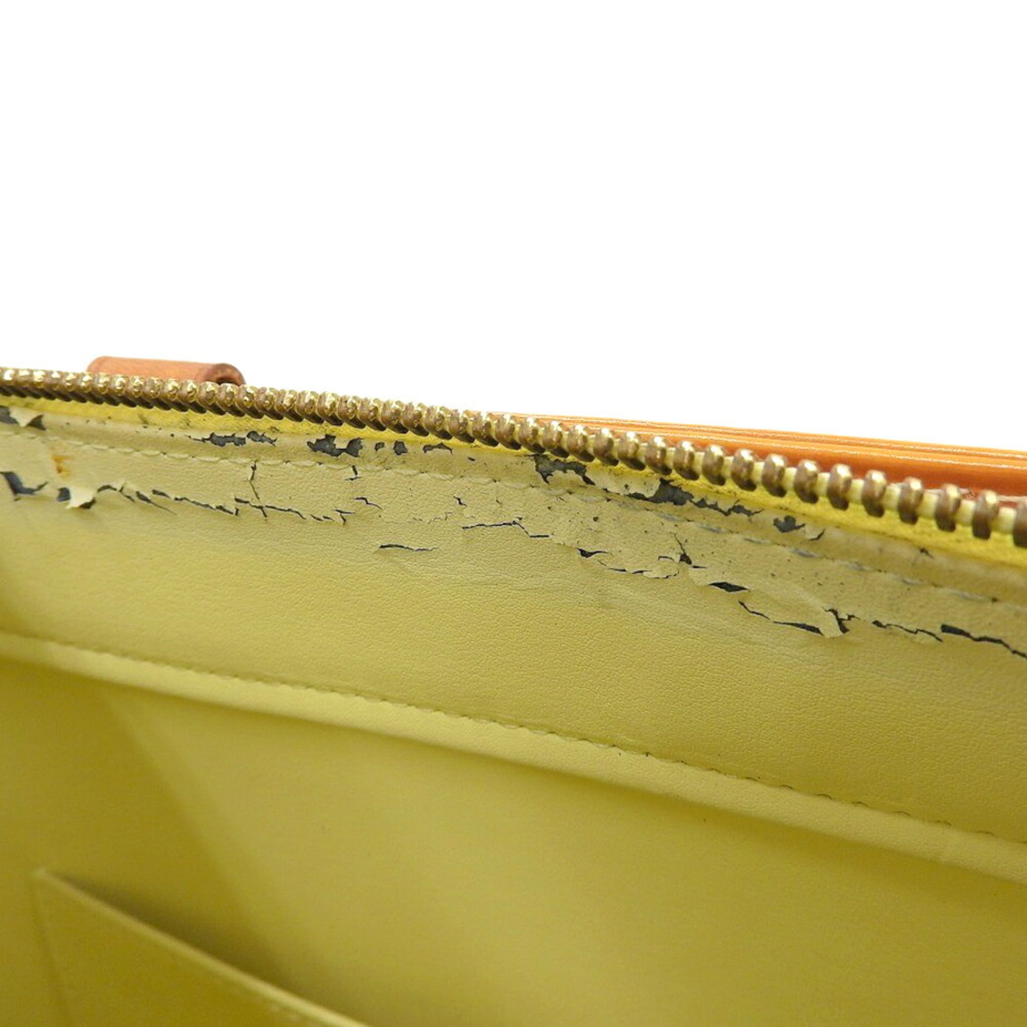 Louis Vuitton Monogram Yellow Monogram Vernis Leather Handbag Tote Bag (Pre-Owned)