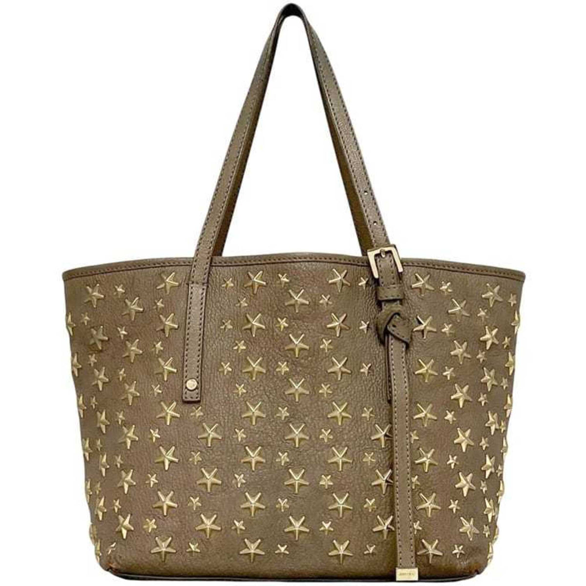 Jimmy Choo Beige Leather Tote Bag (Pre-Owned)