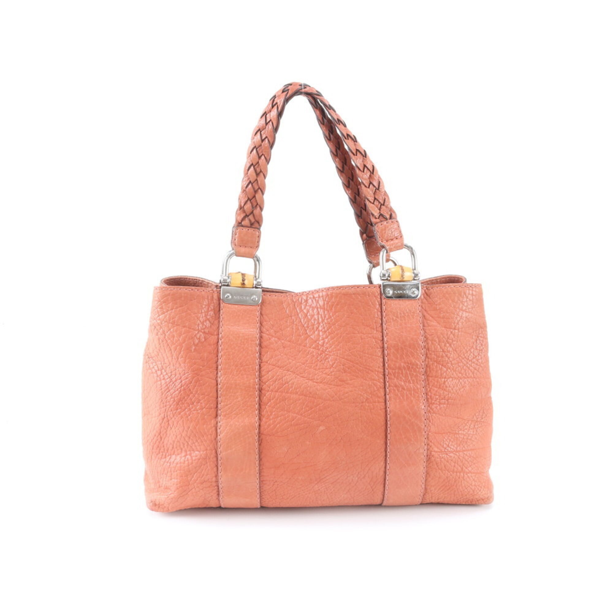 Gucci Leather Handbag Tote Bag (Pre-Owned)