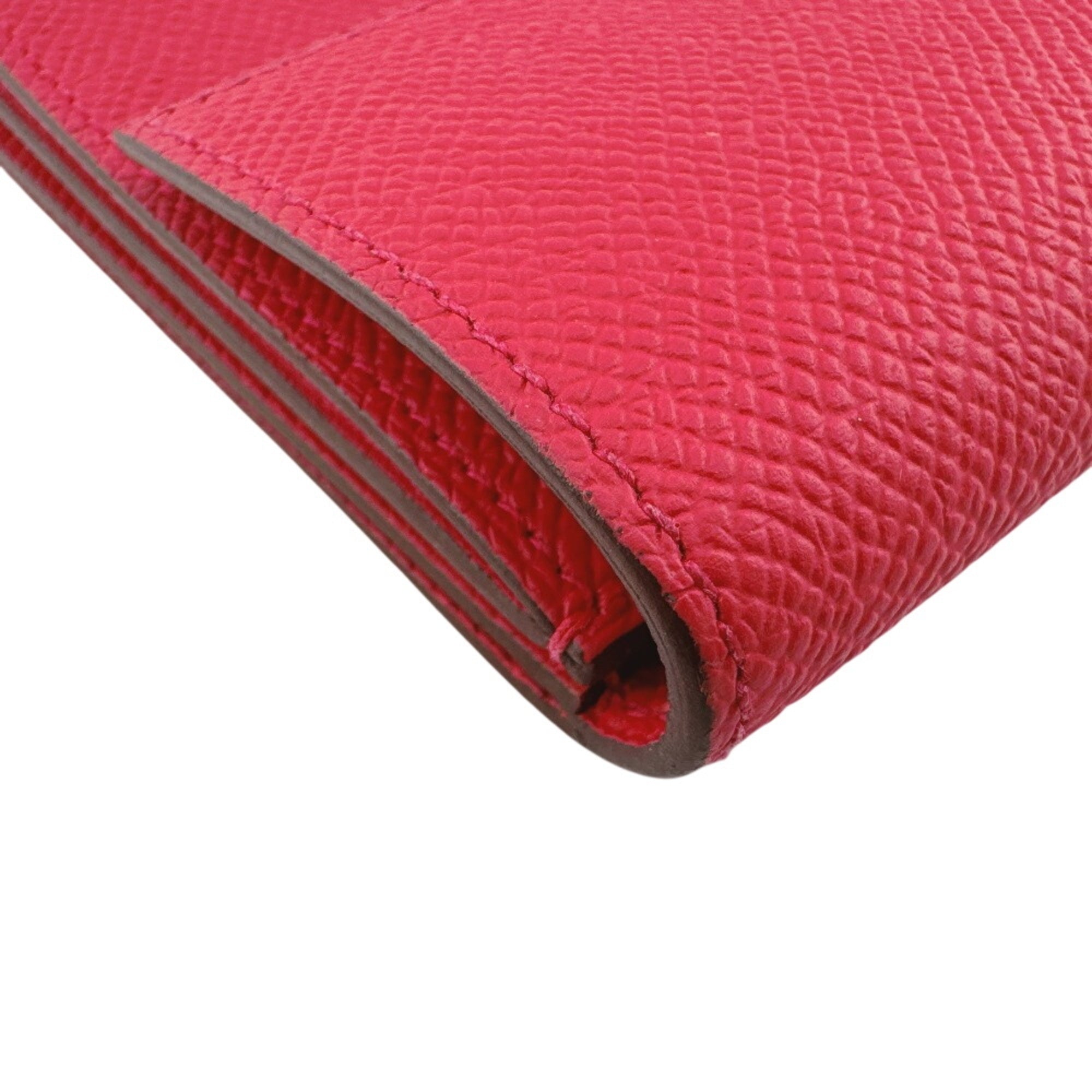 Hermes Pink Epsom Leather Wallet (Tri-Fold) (Pre-Owned)