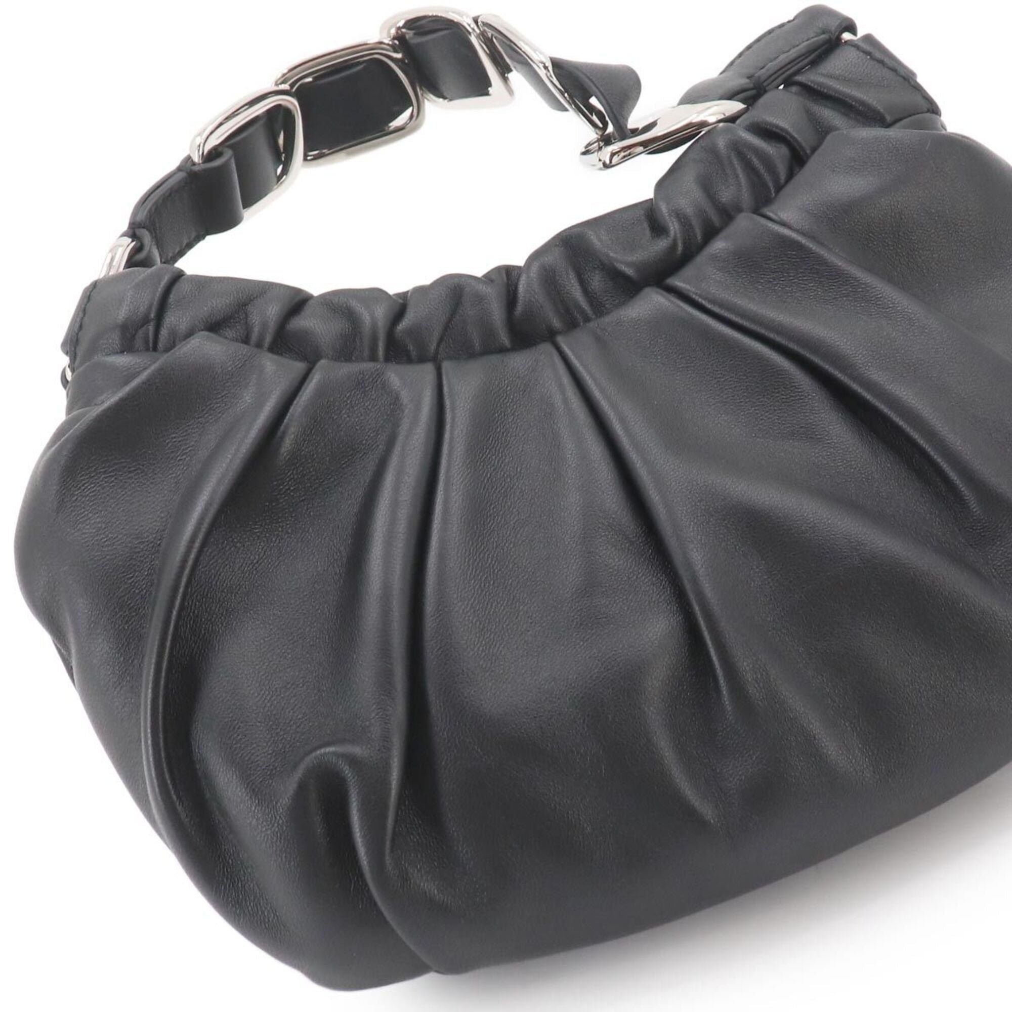 Salvatore Ferragamo Black Leather Handbag (Pre-Owned)