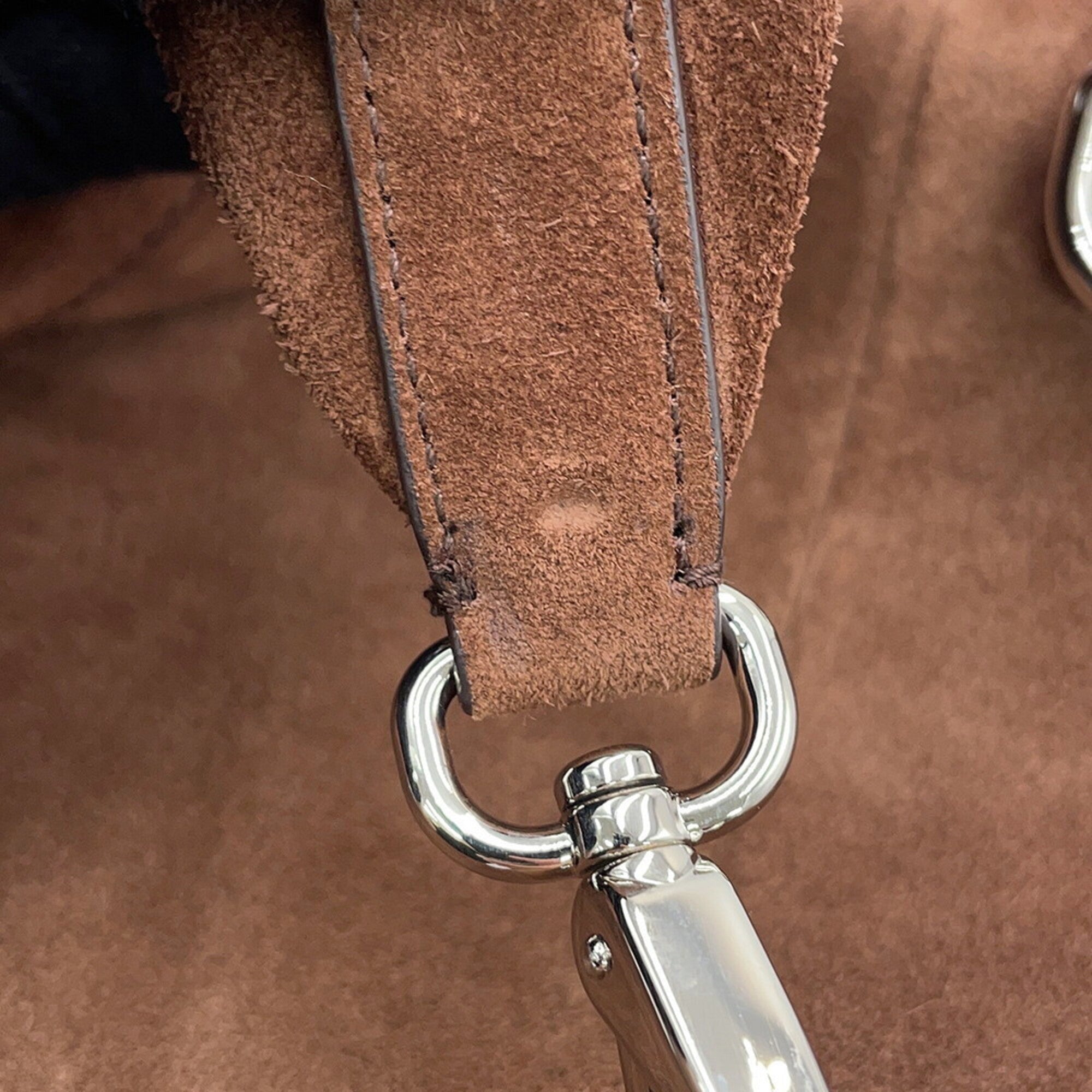 Prada Brown Suede Sling Bag (Pre-Owned)