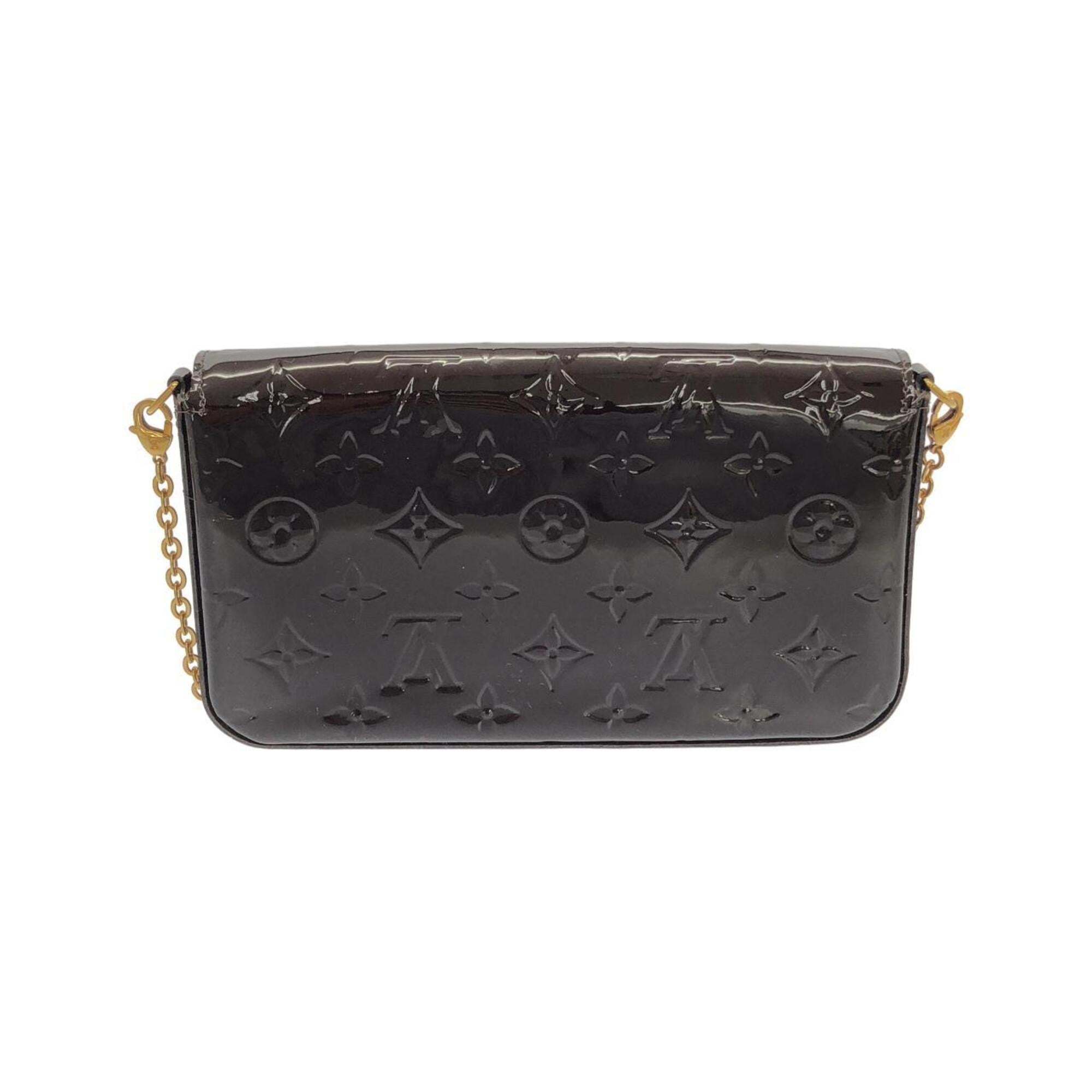Louis Vuitton Purple Leather Shoulder Bag (Pre-Owned)
