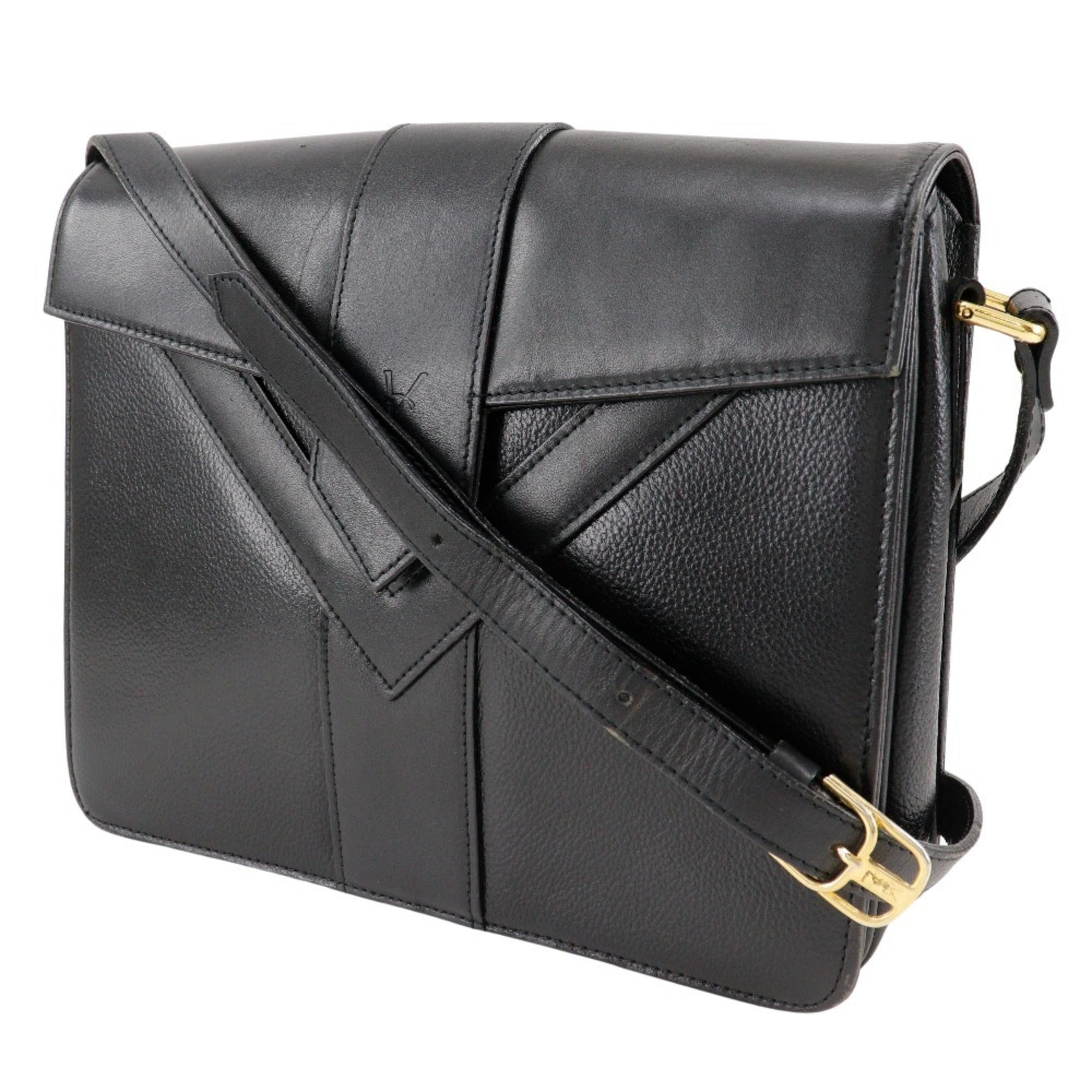 Yves Saint Laurent Black Leather Shoulder Bag (Pre-Owned)