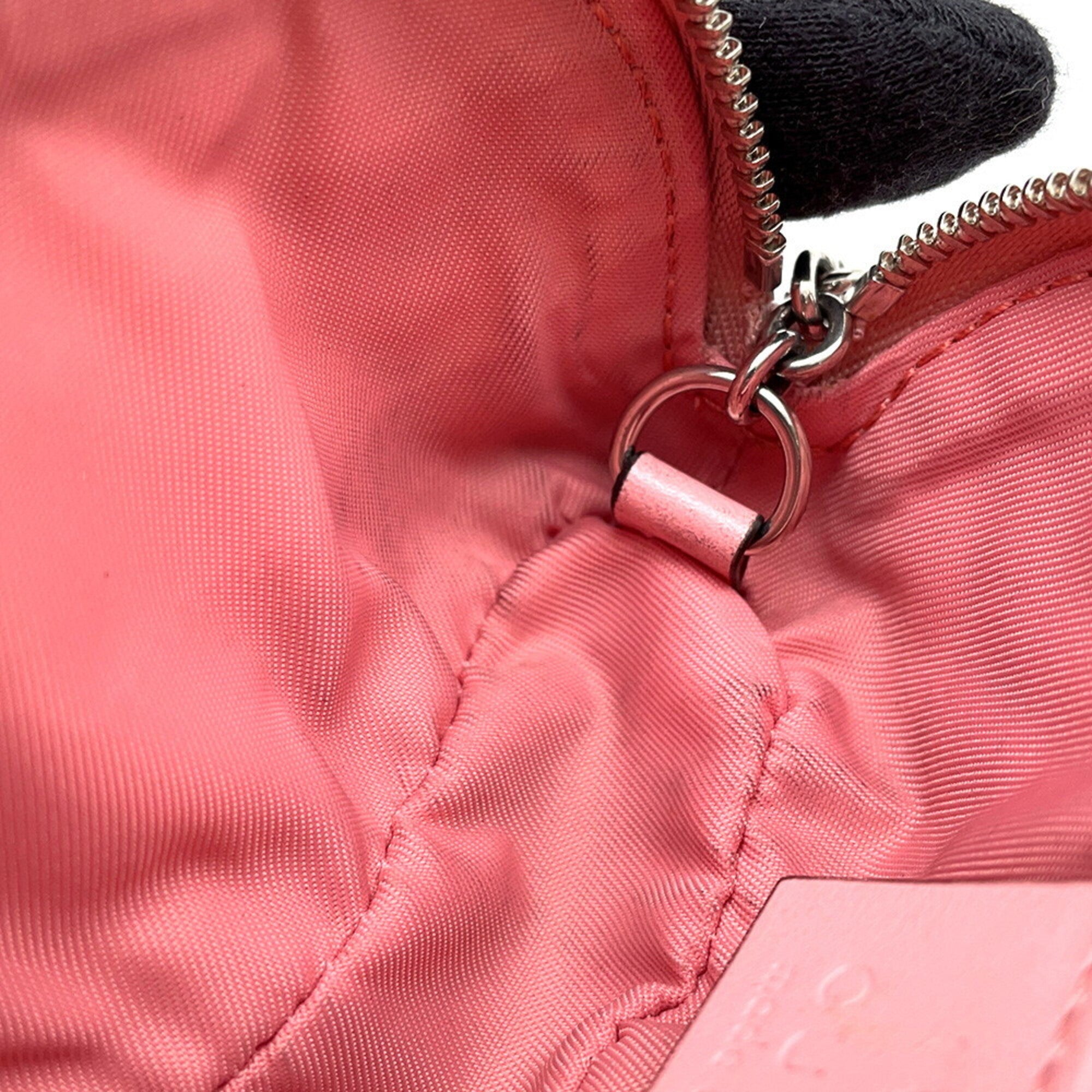 Gucci Gg Marmont Pink Leather Pouch (Pre-Owned)