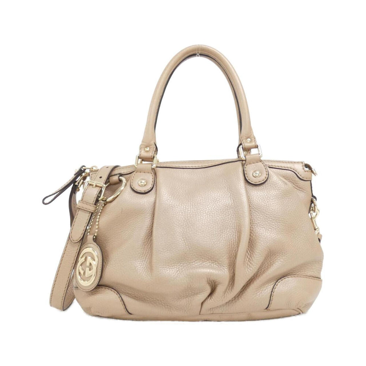 Gucci Metallic Pink Leather Handbag (Pre-Owned)