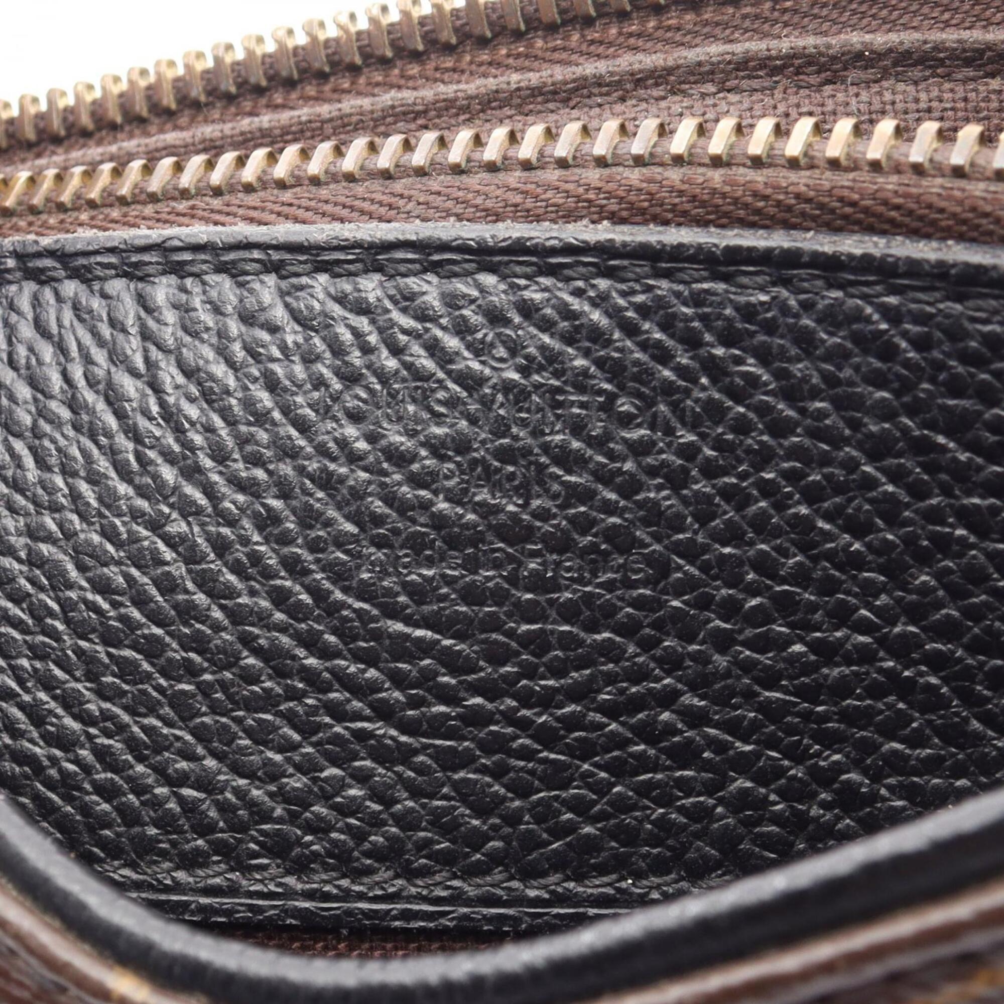 Louis Vuitton Black Brown Pvc Leather Handbag (Pre-Owned)