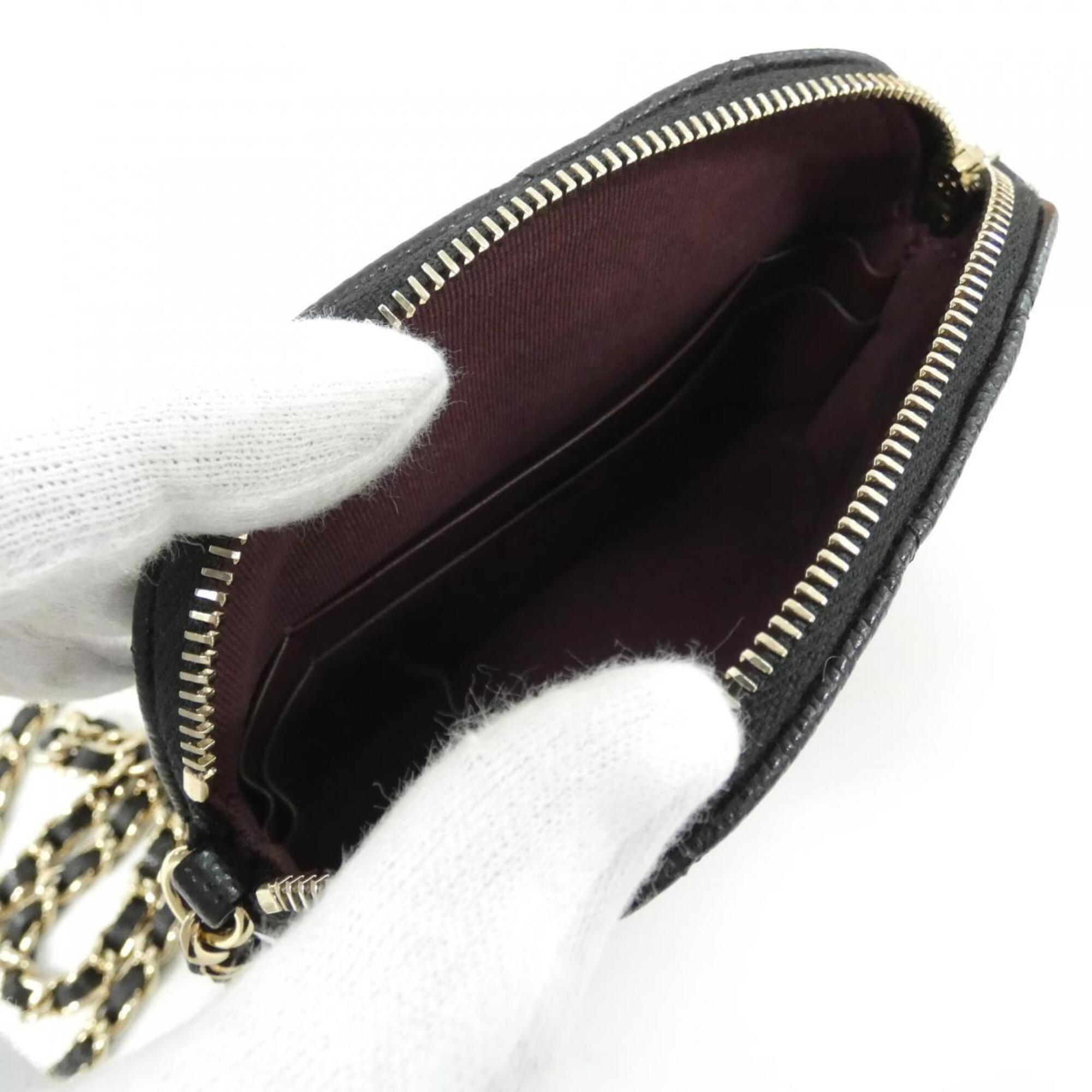 Chanel Black Grained Calfskin Handbag Shoulder Bag (Pre-Owned)