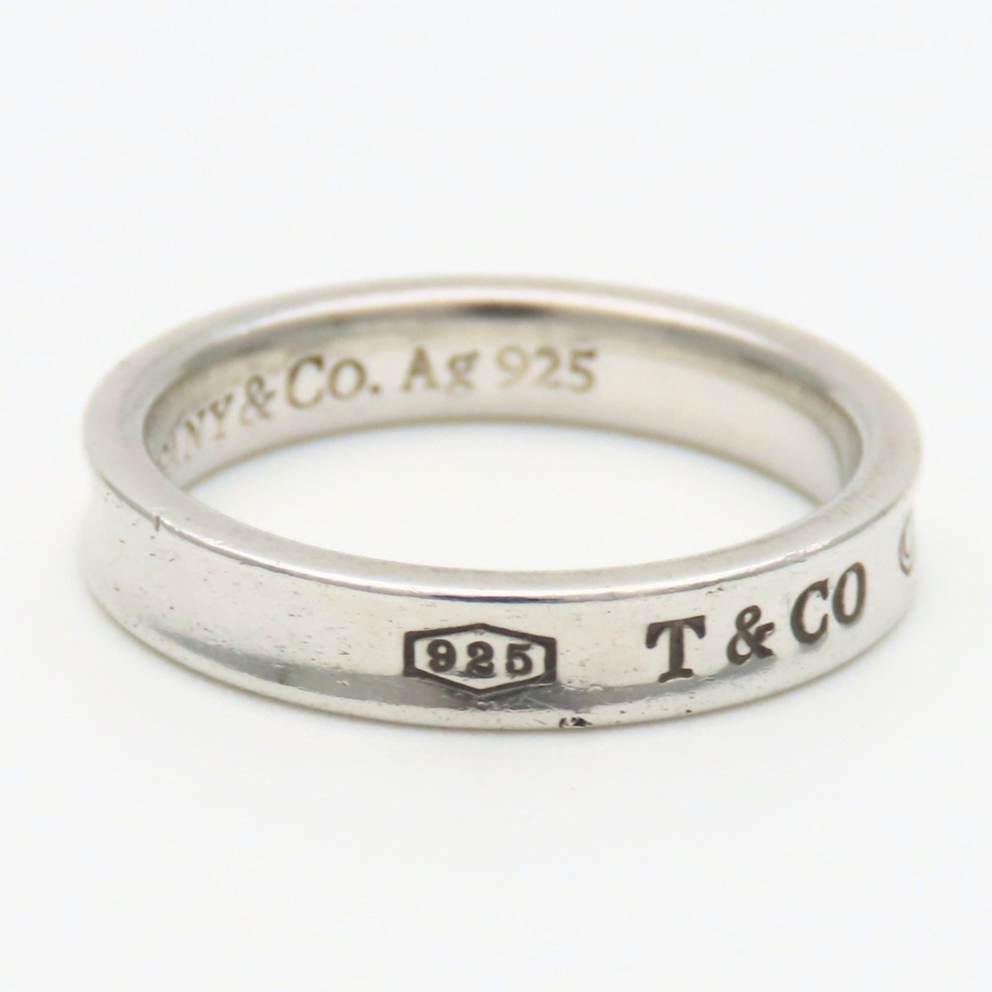 Tiffany Silver Silver 925 Band Ring (Pre-Owned)