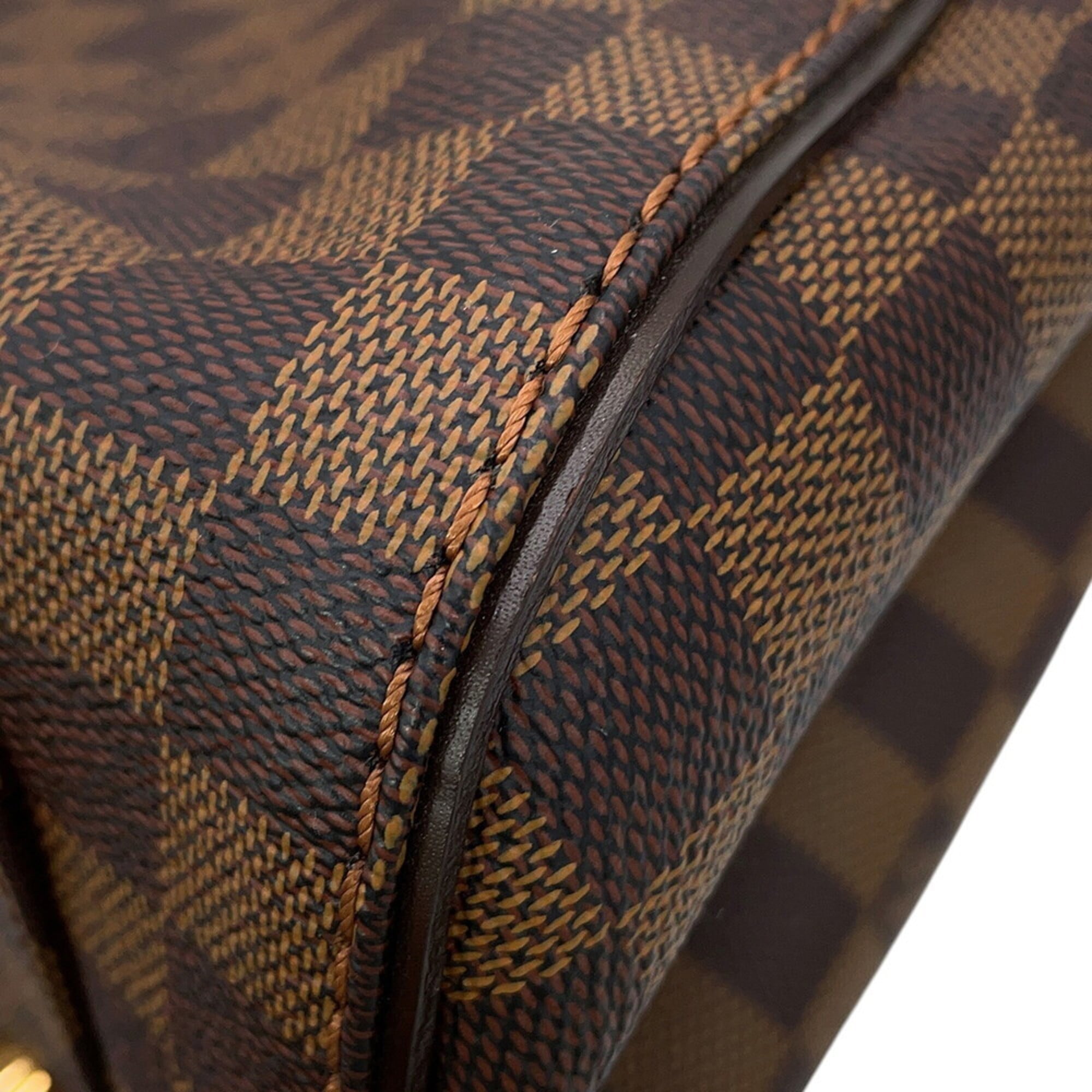 Louis Vuitton Damier Brown Damier Canvas Ebene Shoulder Bag Tote Bag (Pre-Owned)