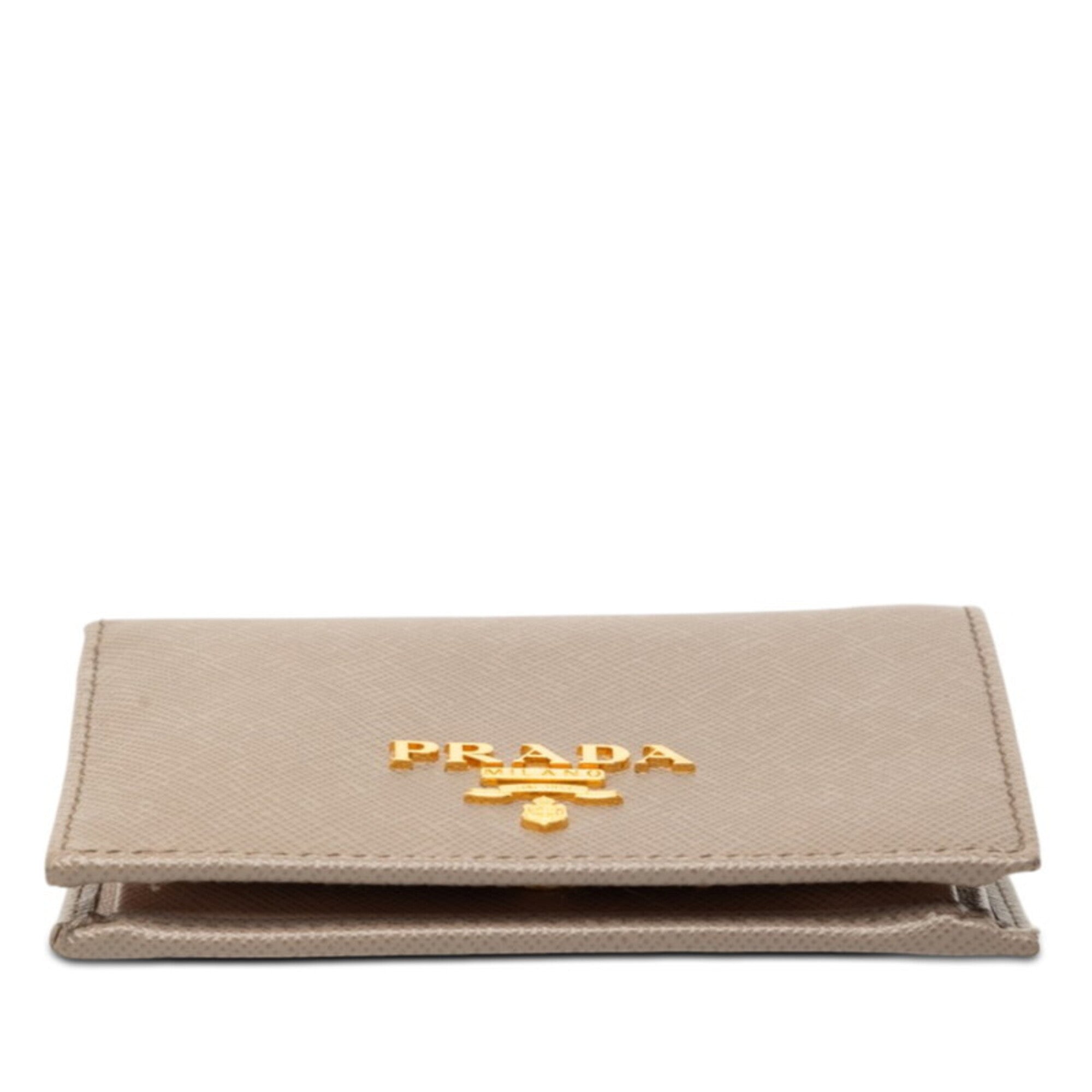 Prada Gray Multi-Color Leather Wallet (Bi-Fold) (Pre-Owned)