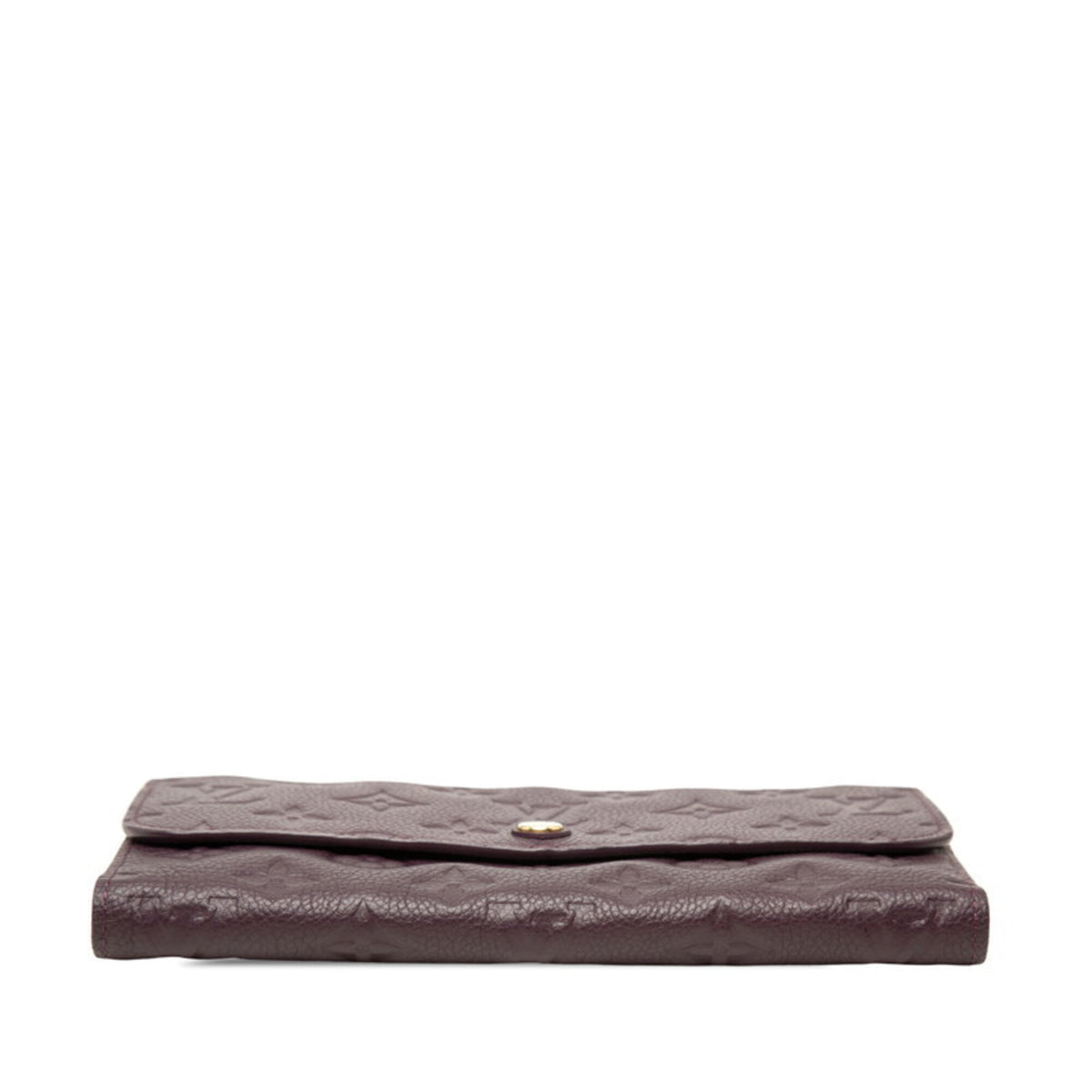 Louis Vuitton Purple Leather Long Wallet (Tri-Fold) (Pre-Owned)